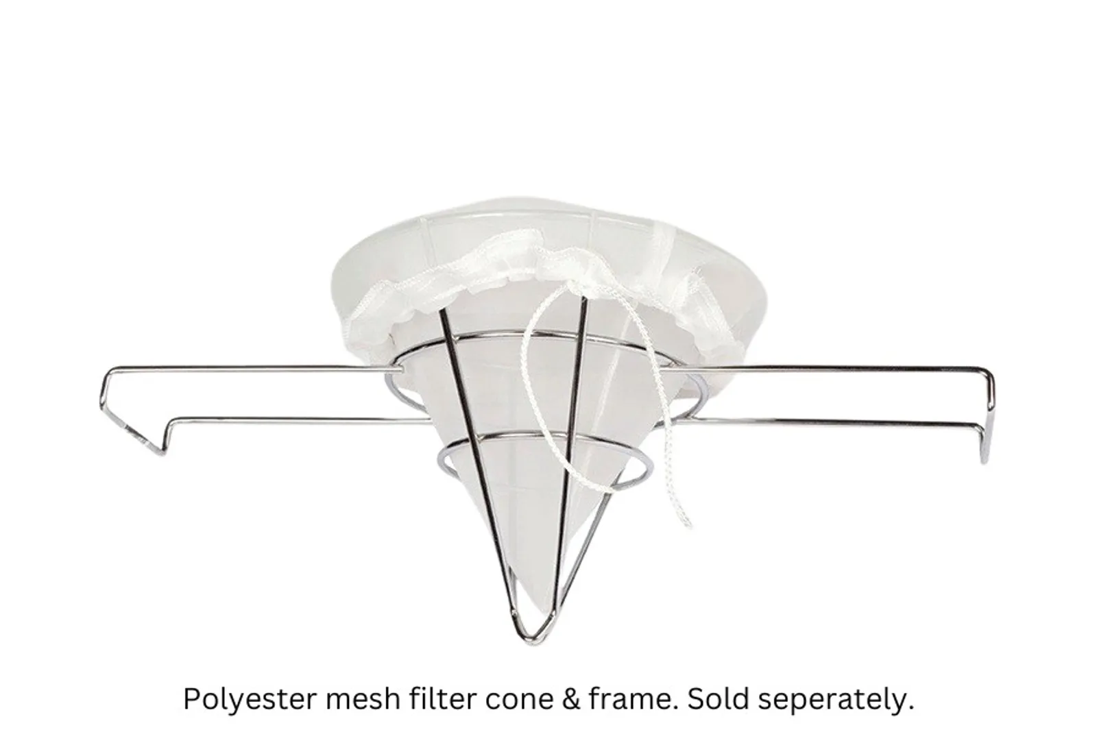 ACE Poly Mesh Filter Cone - Extra Fine Mesh with Tie Cord 45 micron Green