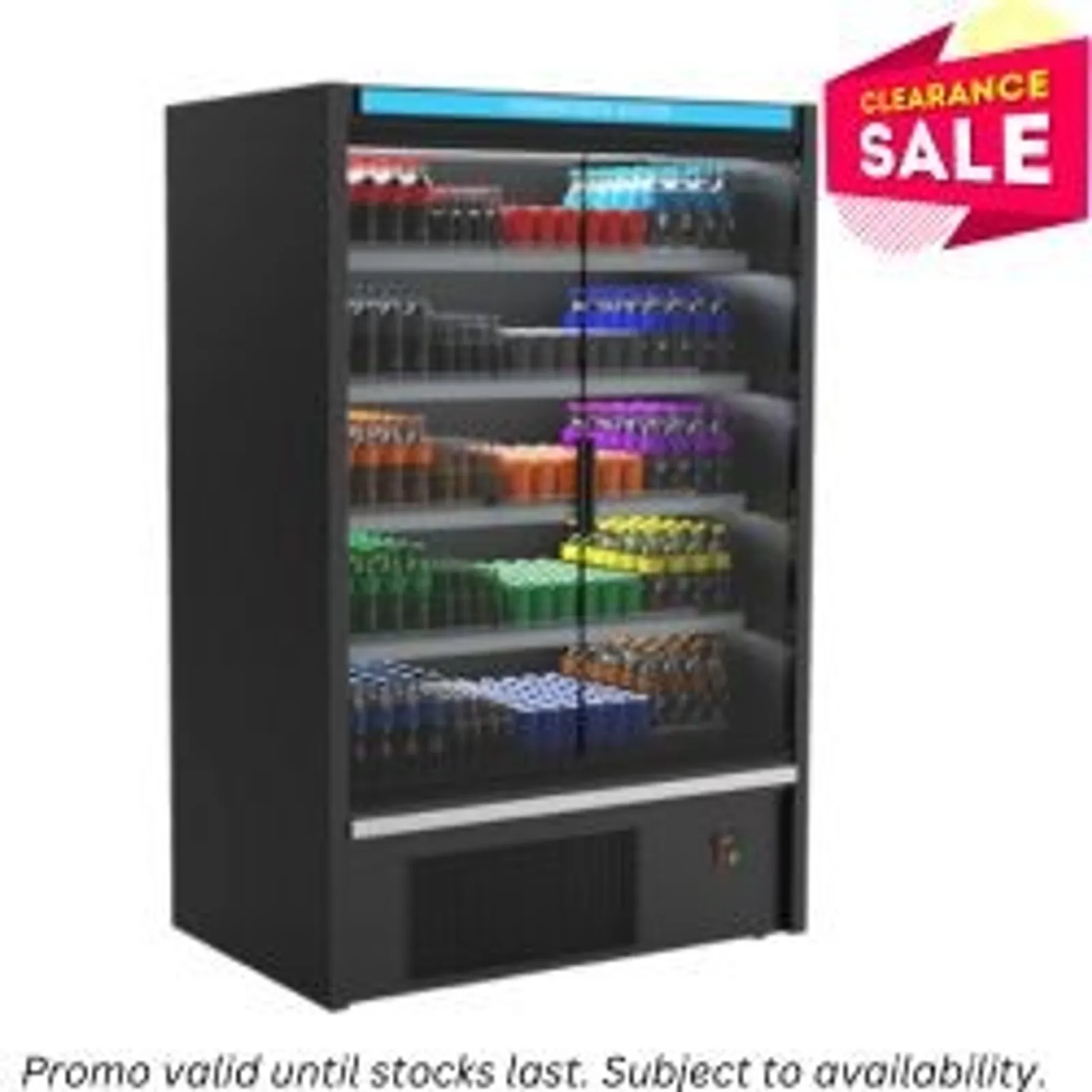 Hussmann H1TMDS-10 - Self Contained Multideck Glass Door Chiller