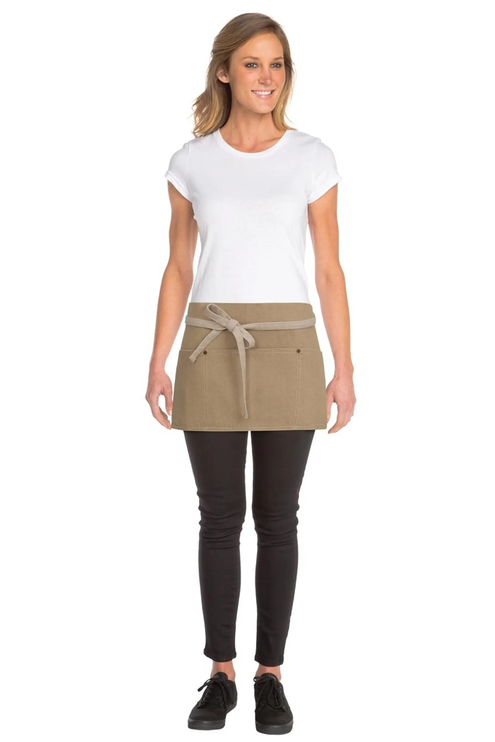 Chef Works AWCD016-NAT Austin Waist Apron