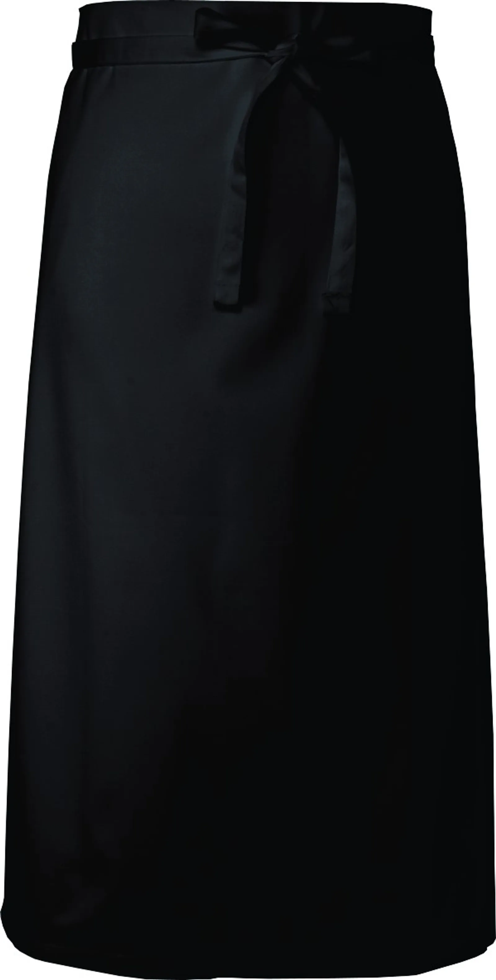 Chef Works B3-BLK Black 3/4 Bar Apron