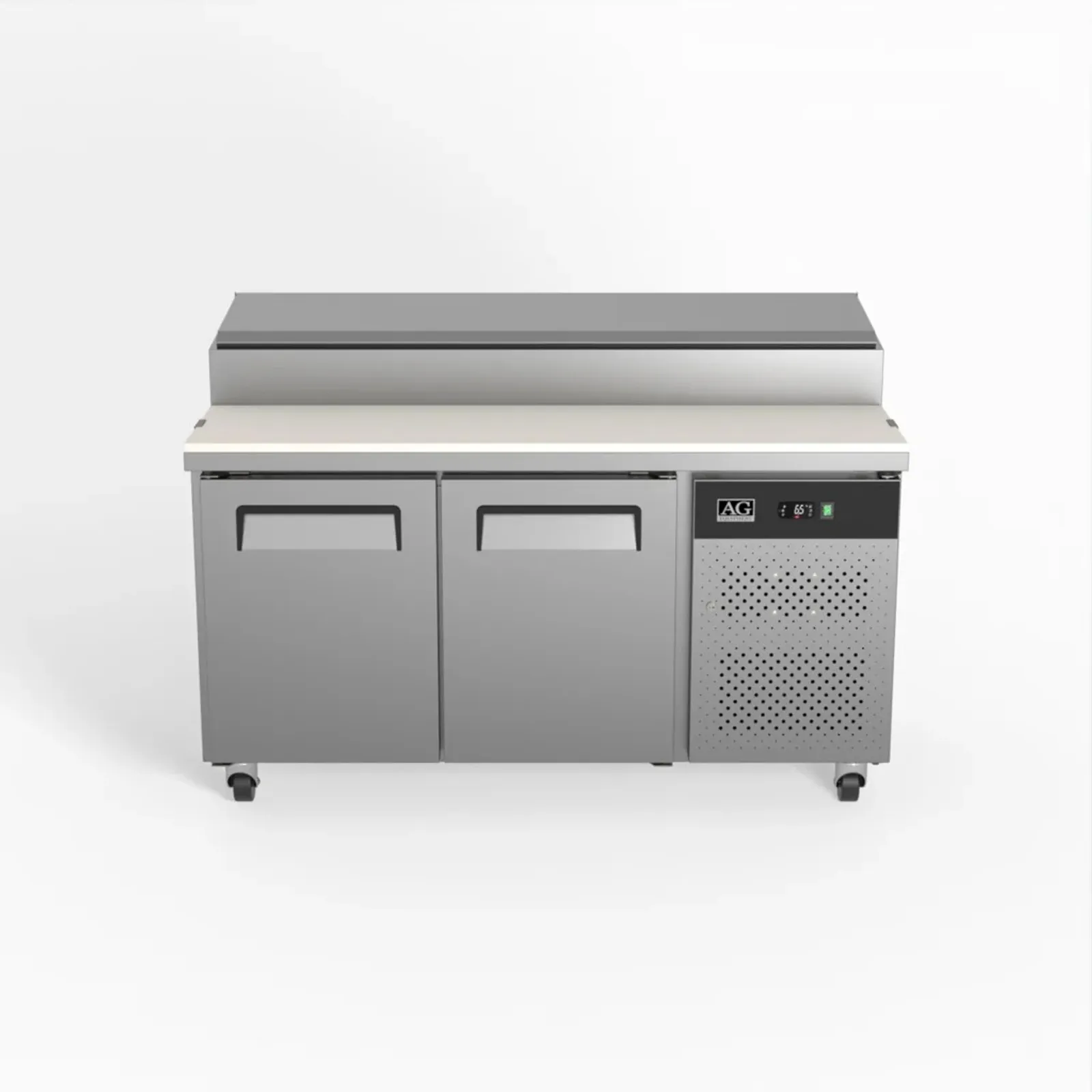 AG Equipment SH2000-800 - 2 Door Saladette Fridge - 8 x 1/3 GN Trays