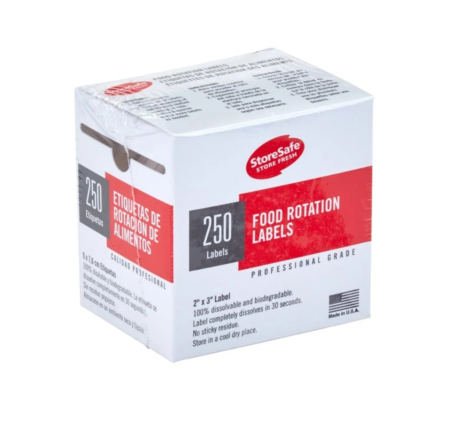 Cambro 23SLB6250 - Food Storage Label 5 x 7.6cm – Bulk Pack 6 x 250 Per roll
