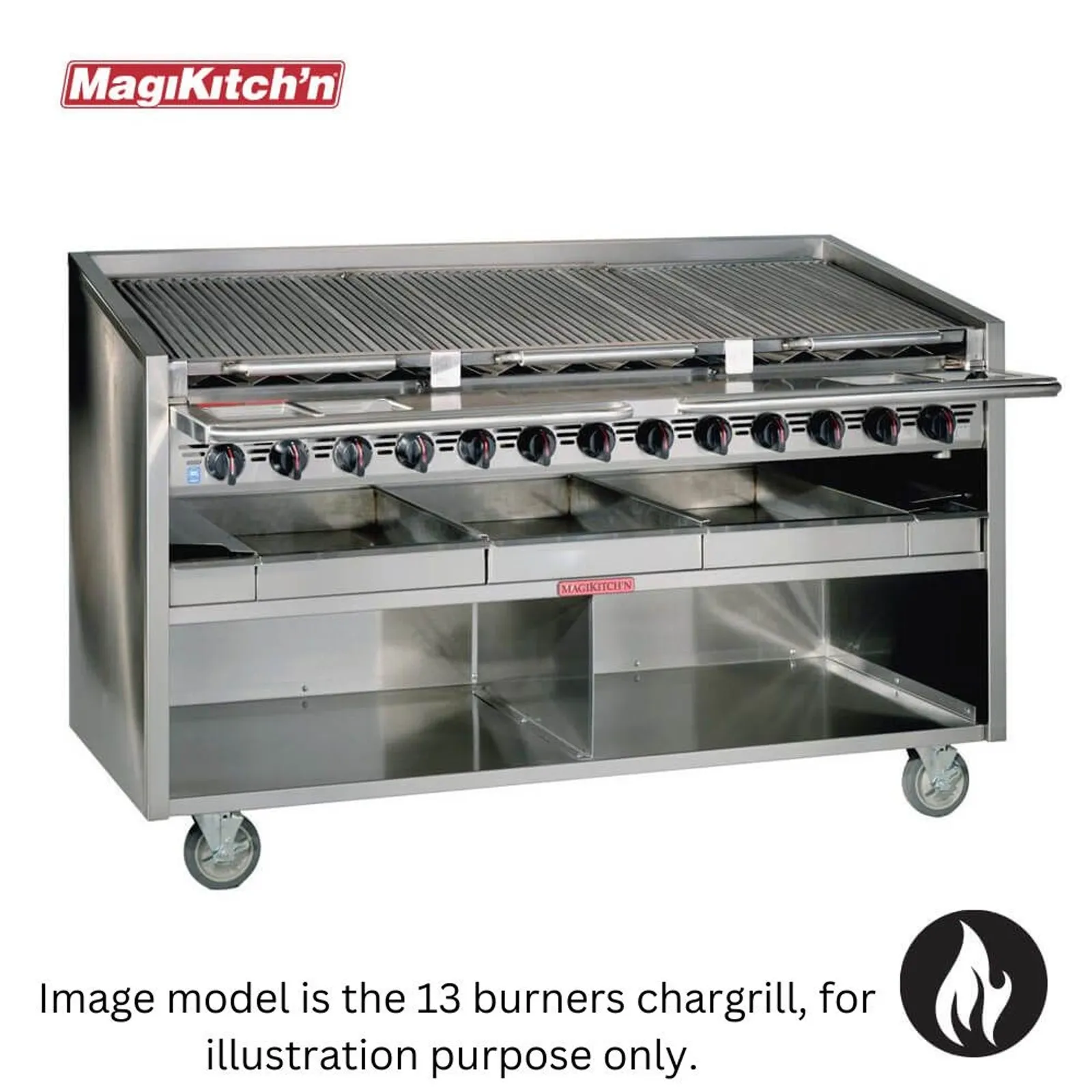 MagiKitch'n FM-672-SMB -16 Burners Char Grills