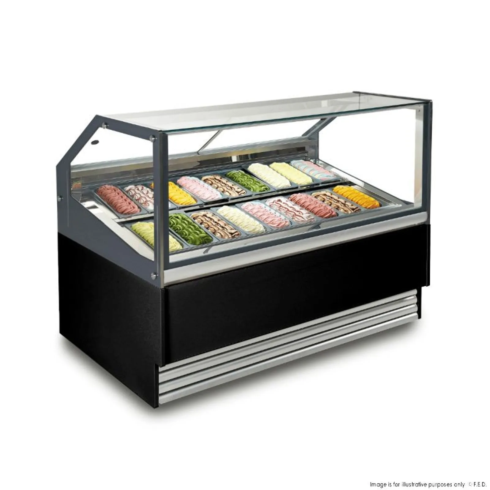 Bonvue SGD-18B - Gelato / Ice Cream Display Showcase