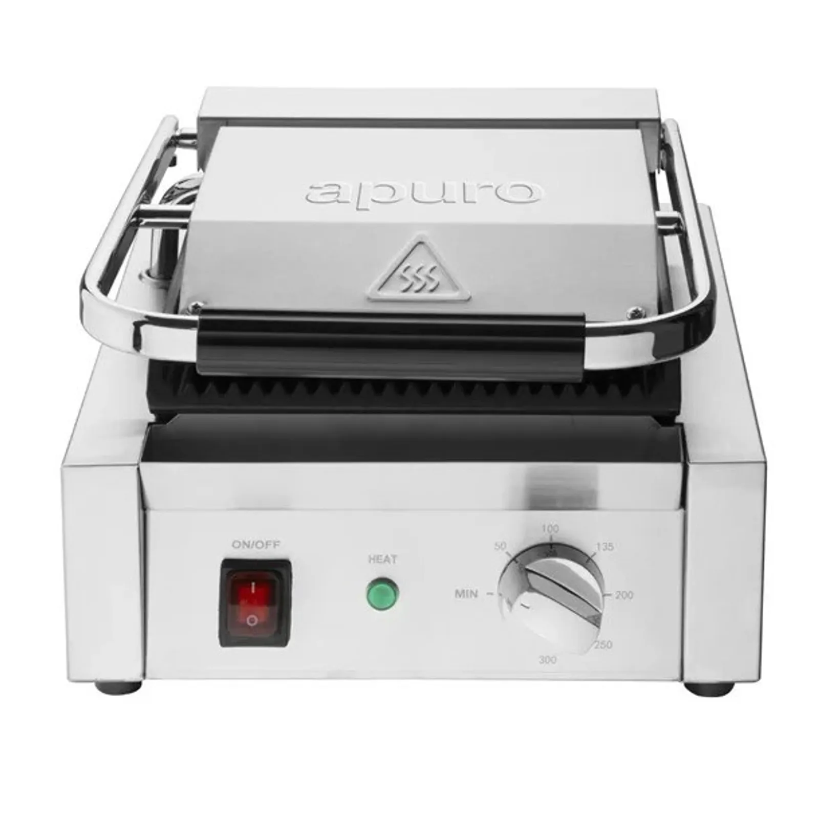 Apuro CU600-A - Bistro Ribbed Contact Grill