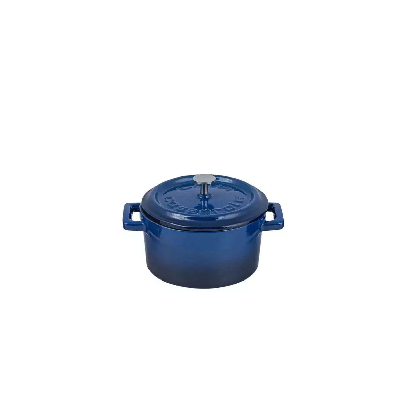 Lava 799010-BL - Mini Round Casserole 350ml, Cast Iron, Blue
