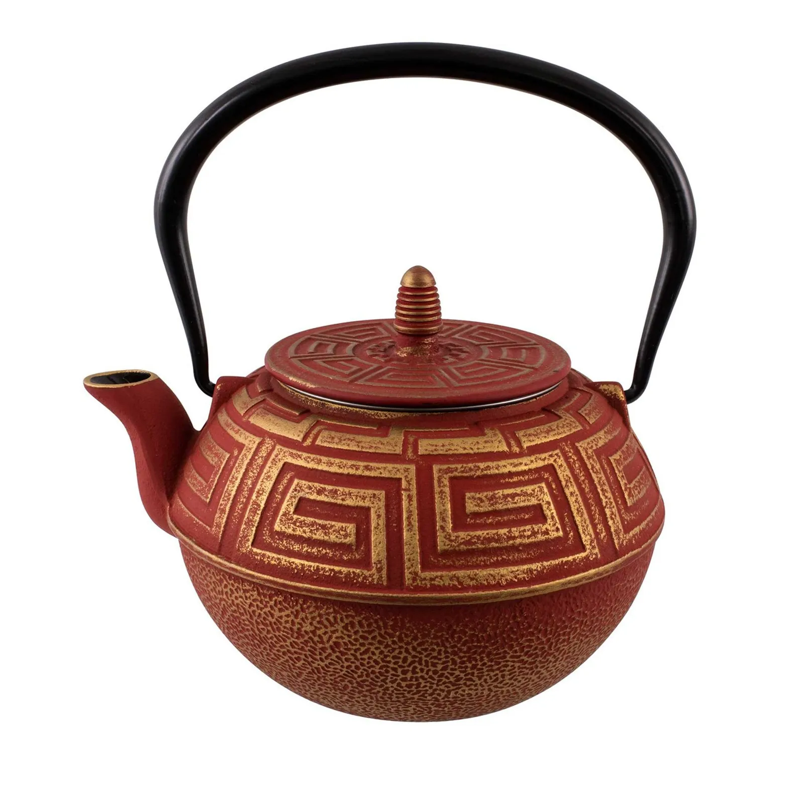 Avanti 15185 - Majestic Cast Iron Teapot, 1.2 L - Red / Gold