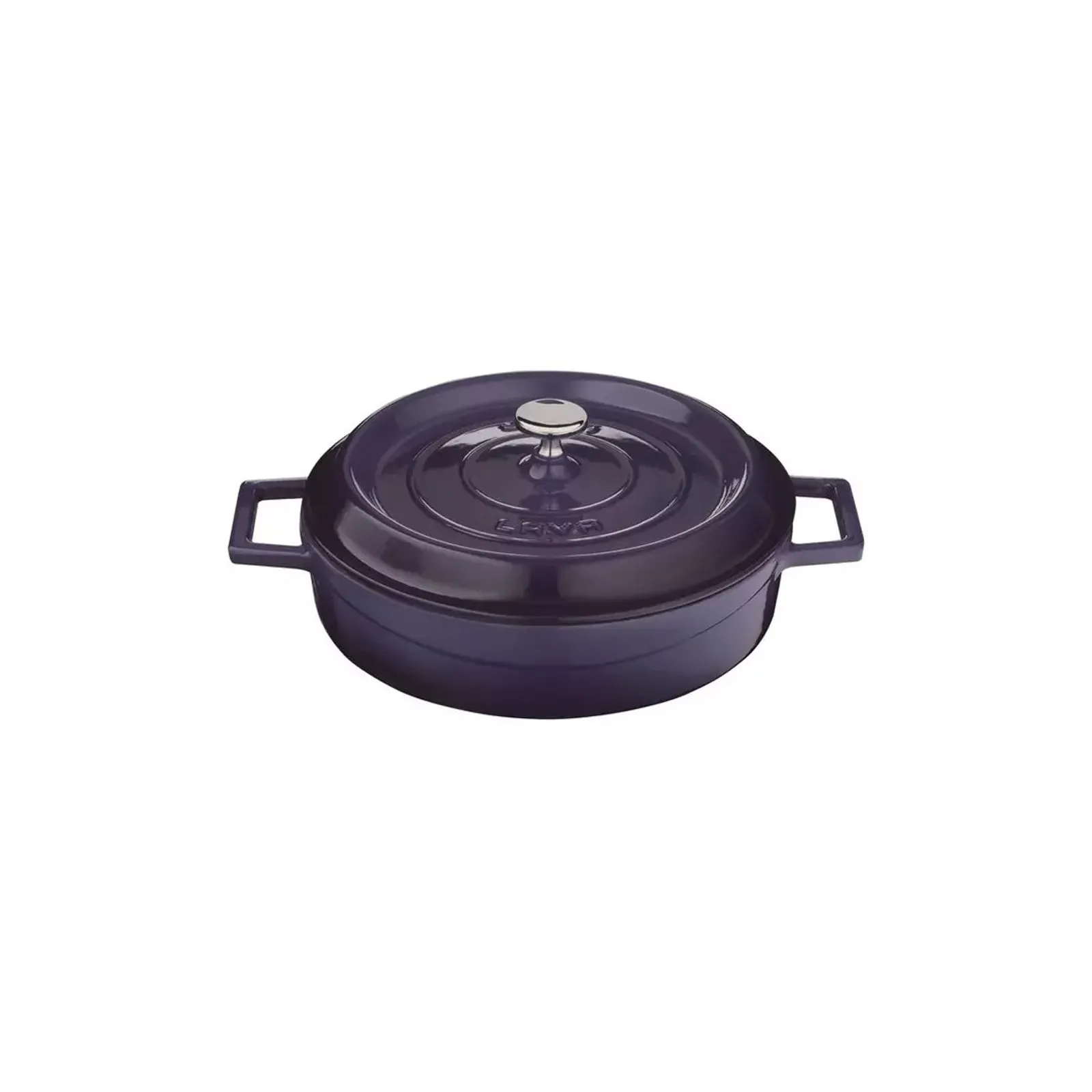 Lava 799224-P - Casserole-Round, Low, 2.4lt - Purple