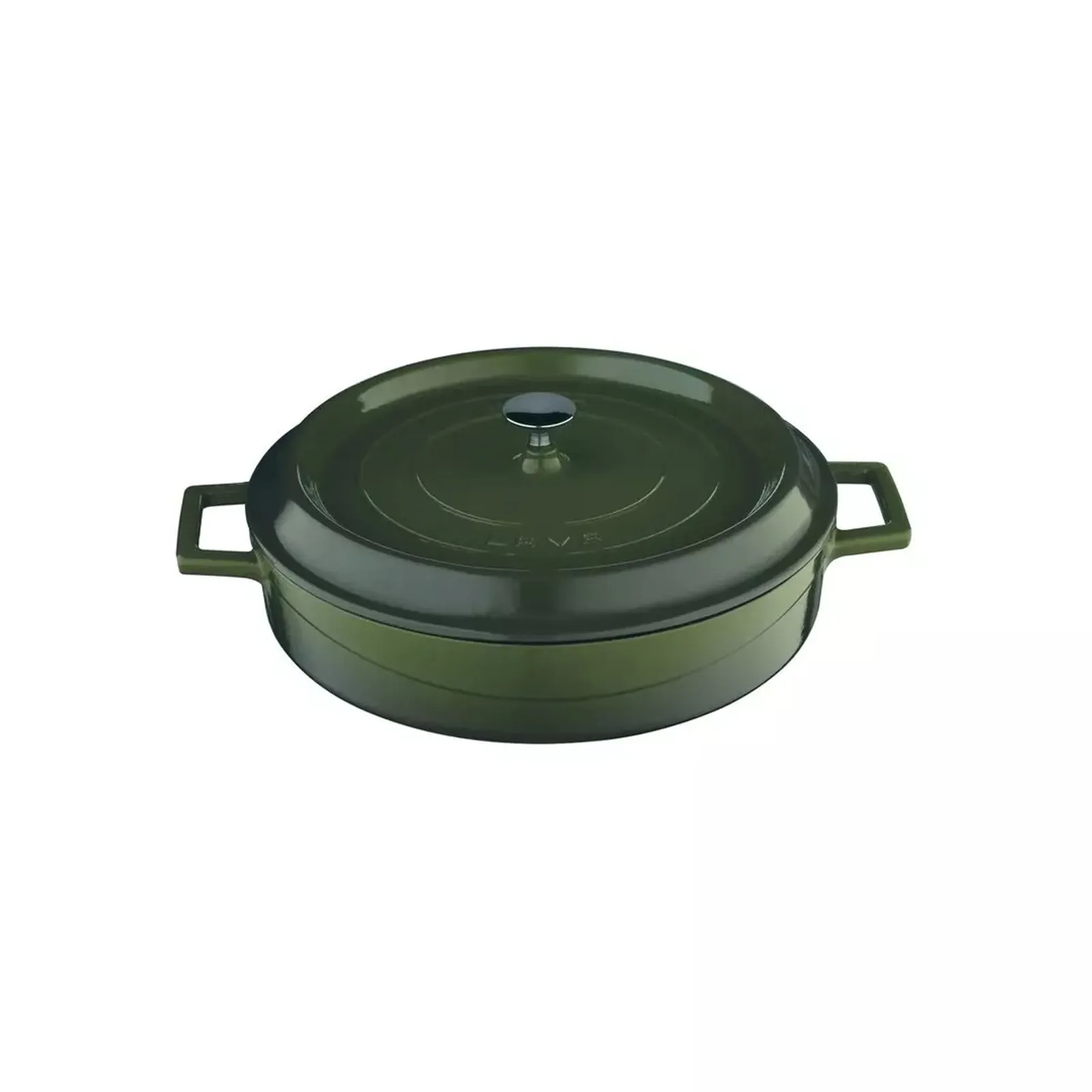 Lava 799228-GN - Casserole-Round, Low, 3.4lt - Green