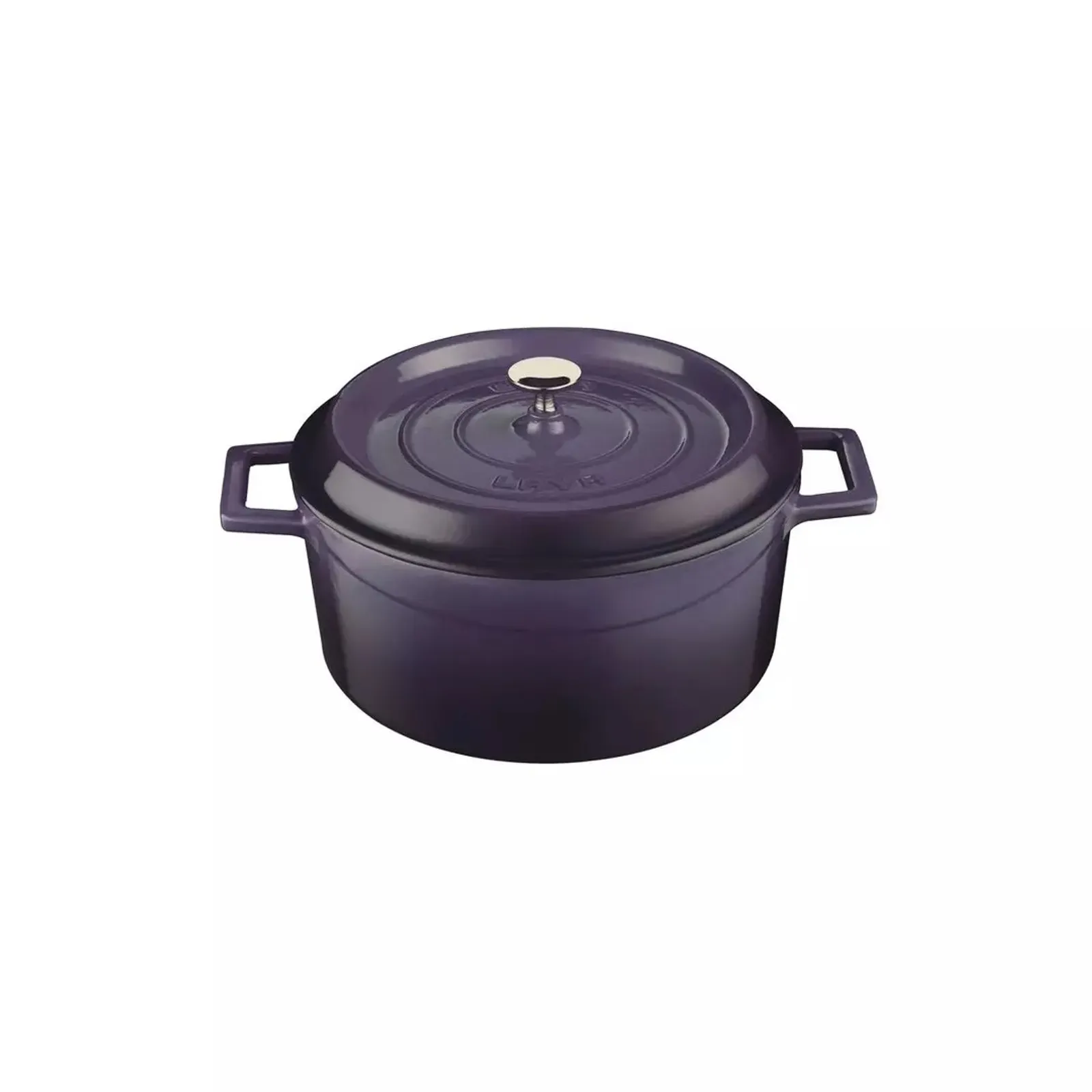 Lava 799024-P - Casserole-Round, Cast Iron, 4.5lt - Purple