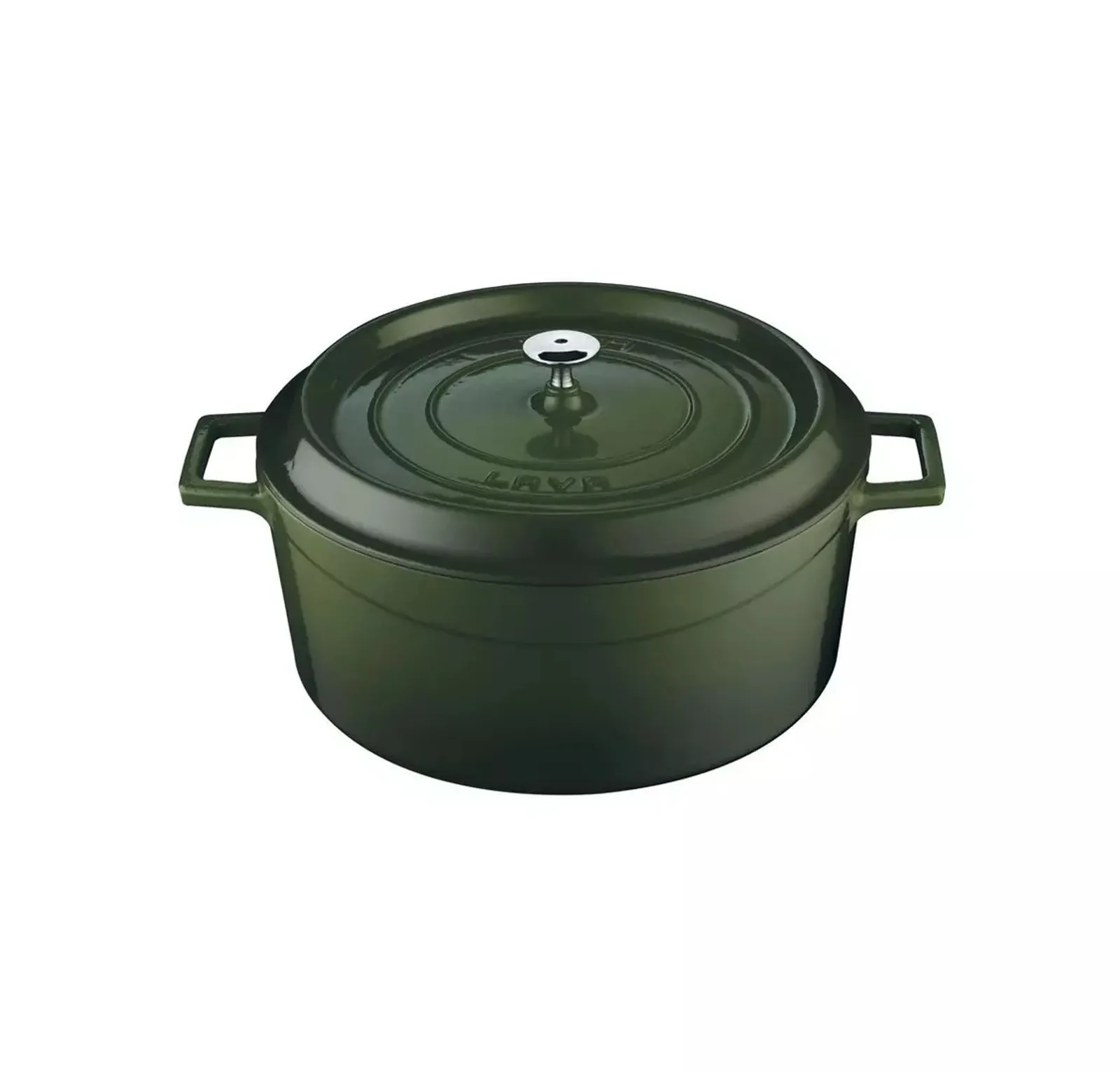 Lava 799028-GN - Casserole-Round, Cast Iron, 6.7lt - Green