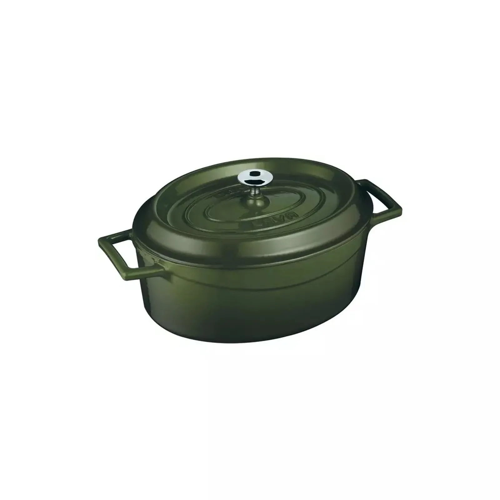 Lava 799525-GN - Casserole-Oval, Cast Iron, 3.4lt - Green