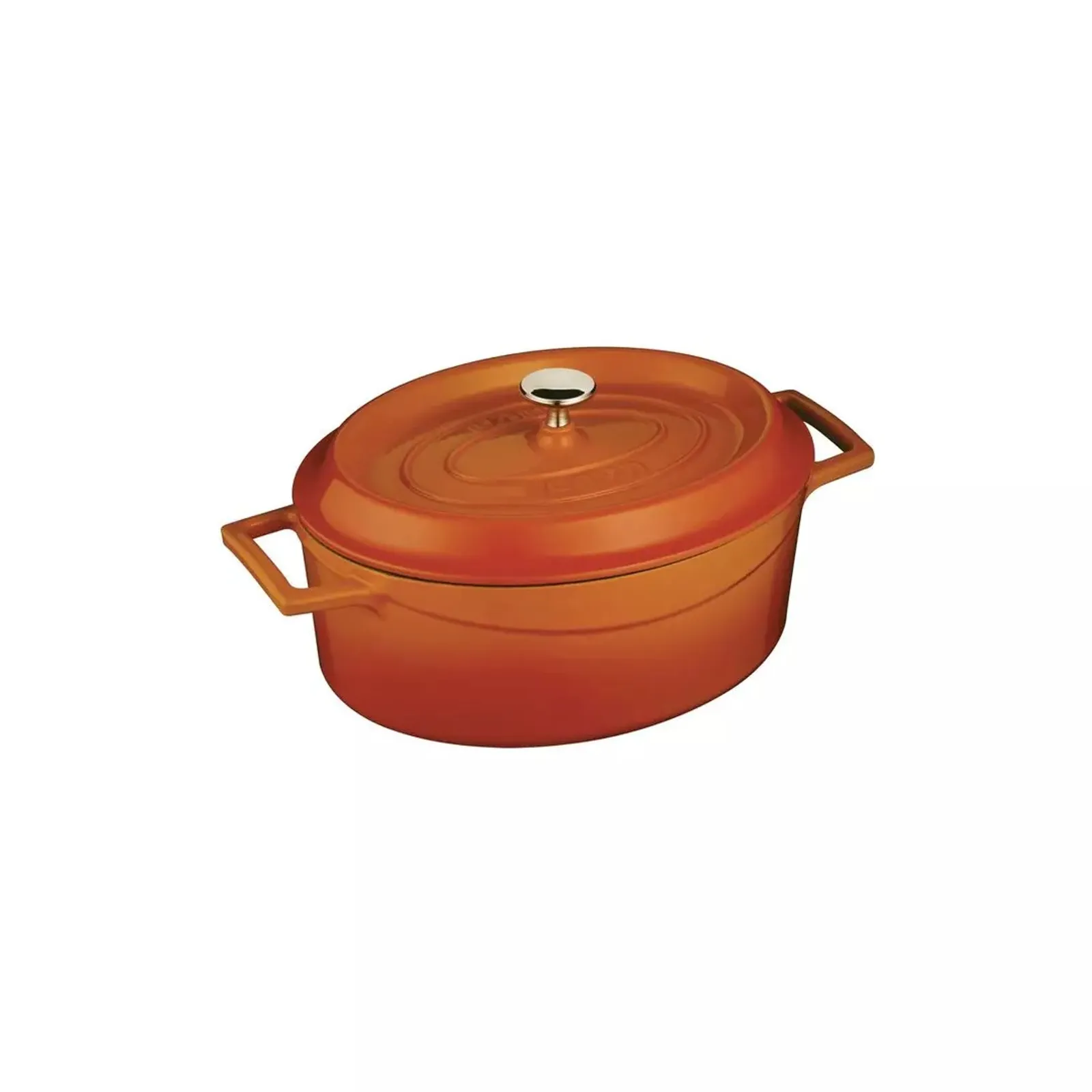 Lava 799525-O - Casserole-Oval, Cast Iron, 3.4lt - Orange