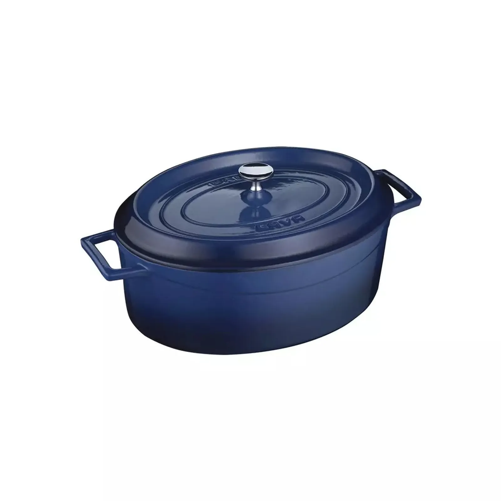 Lava 799529-BL - Casserole-Oval, Cast Iron, 4.8lt - Blue