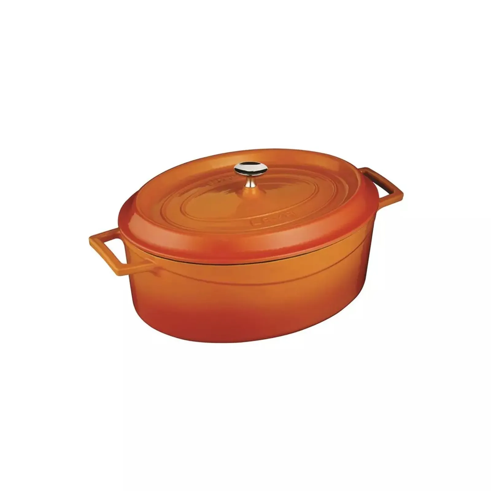 Lava 799529-O - Casserole-Oval, Cast Iron, 4.8lt - Orange