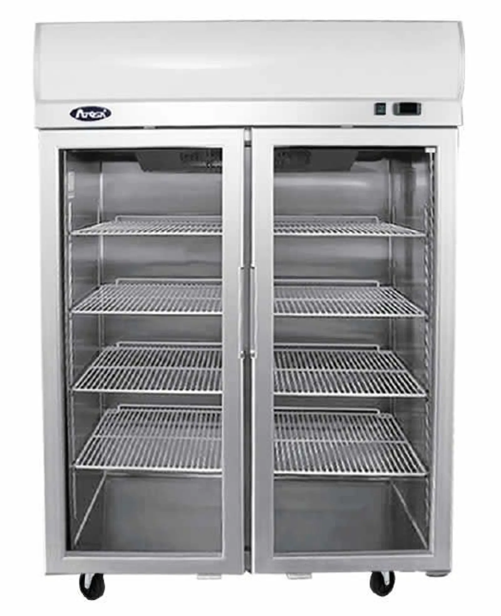 Atosa YCF9408 - Top Mounted Double Door Glass Freezer