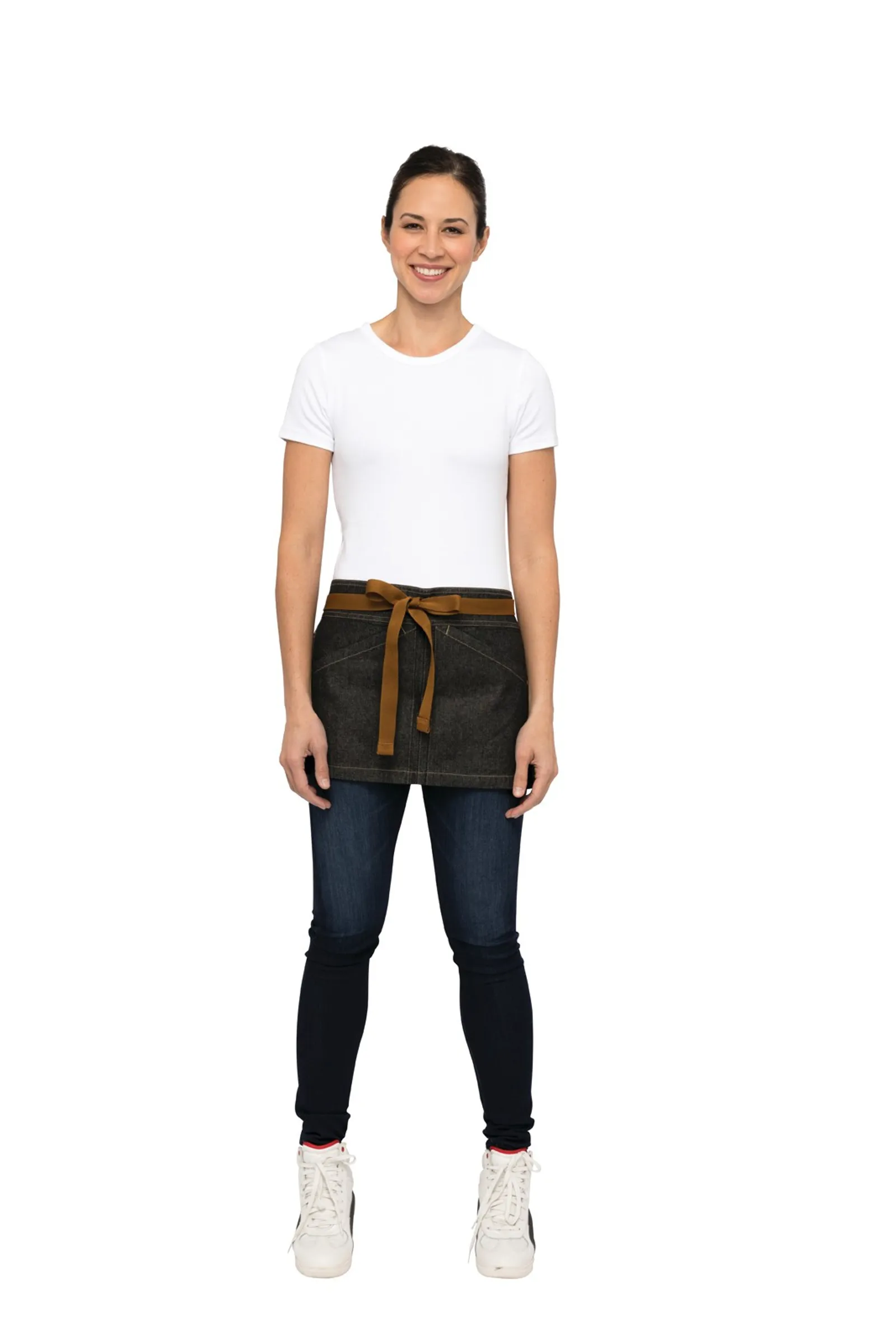 Chef Works AWS01-BLK Berkeley Black Indigo Waist Apron