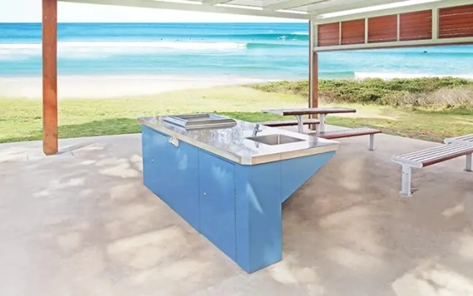 Town & Park BBQ.1P.1400 - Single Hot Plate Barbeque