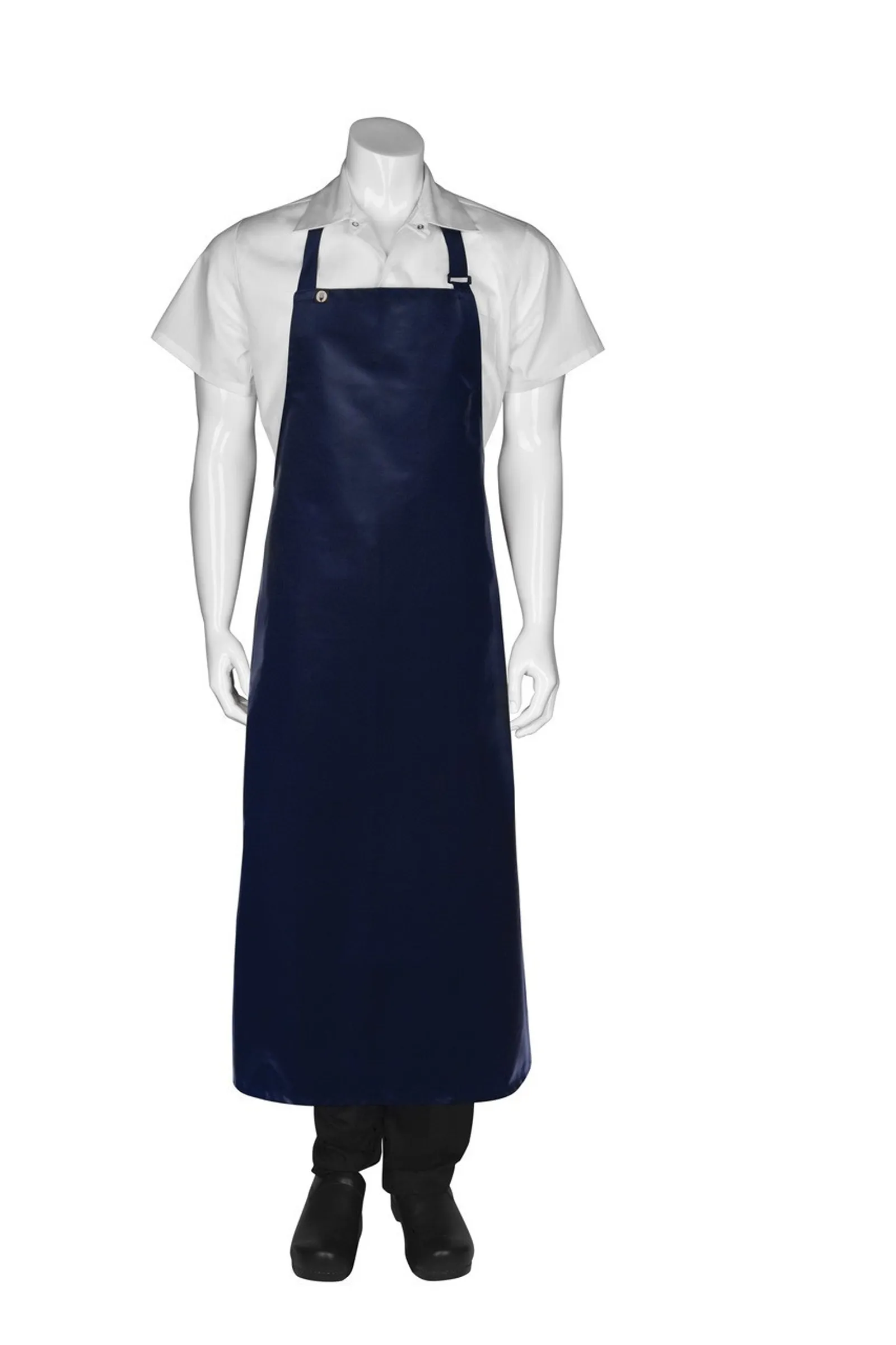 Chef Works CWPVL-NAV Navy Long PVC Bib Apron