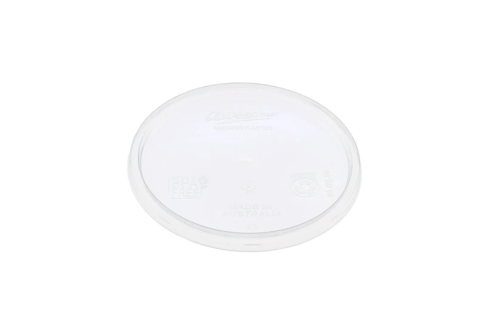Awesome Plastics AP-LIDR - Round Lid Natural 500 pcs