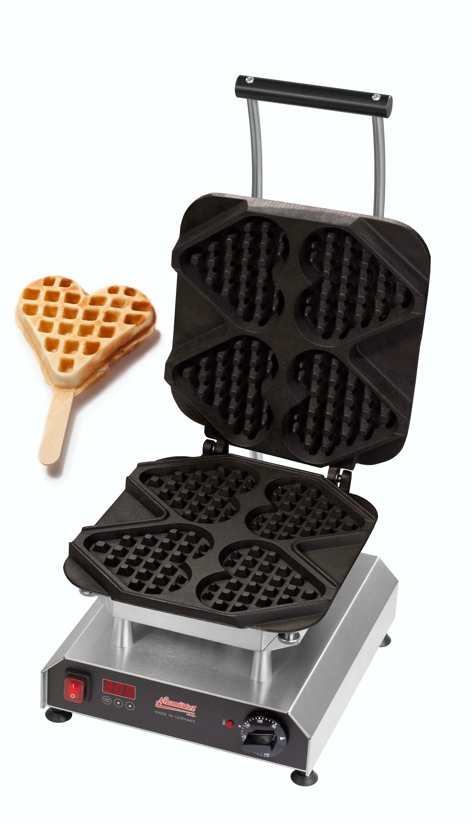 Neumarker NEE-32-40744 - Waffle Heart on A Stick Plate
