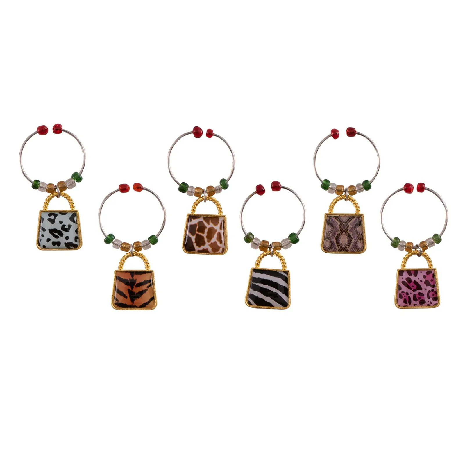 Avanti 15239 - Wine Charms, Set of 6 - Safari