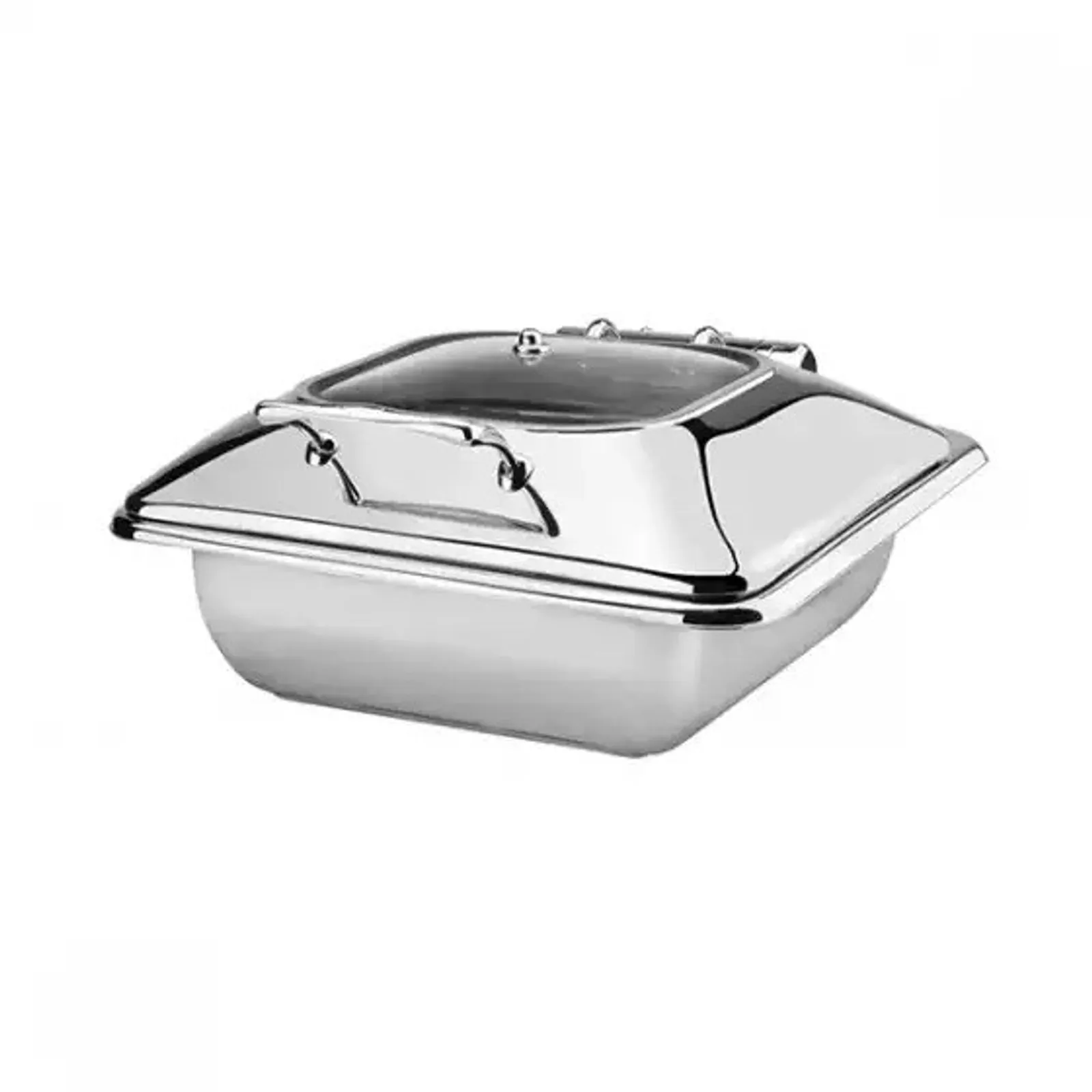 Athena 8331203 - 1/2 Size Rectangular Chafer w/ Glass Lid