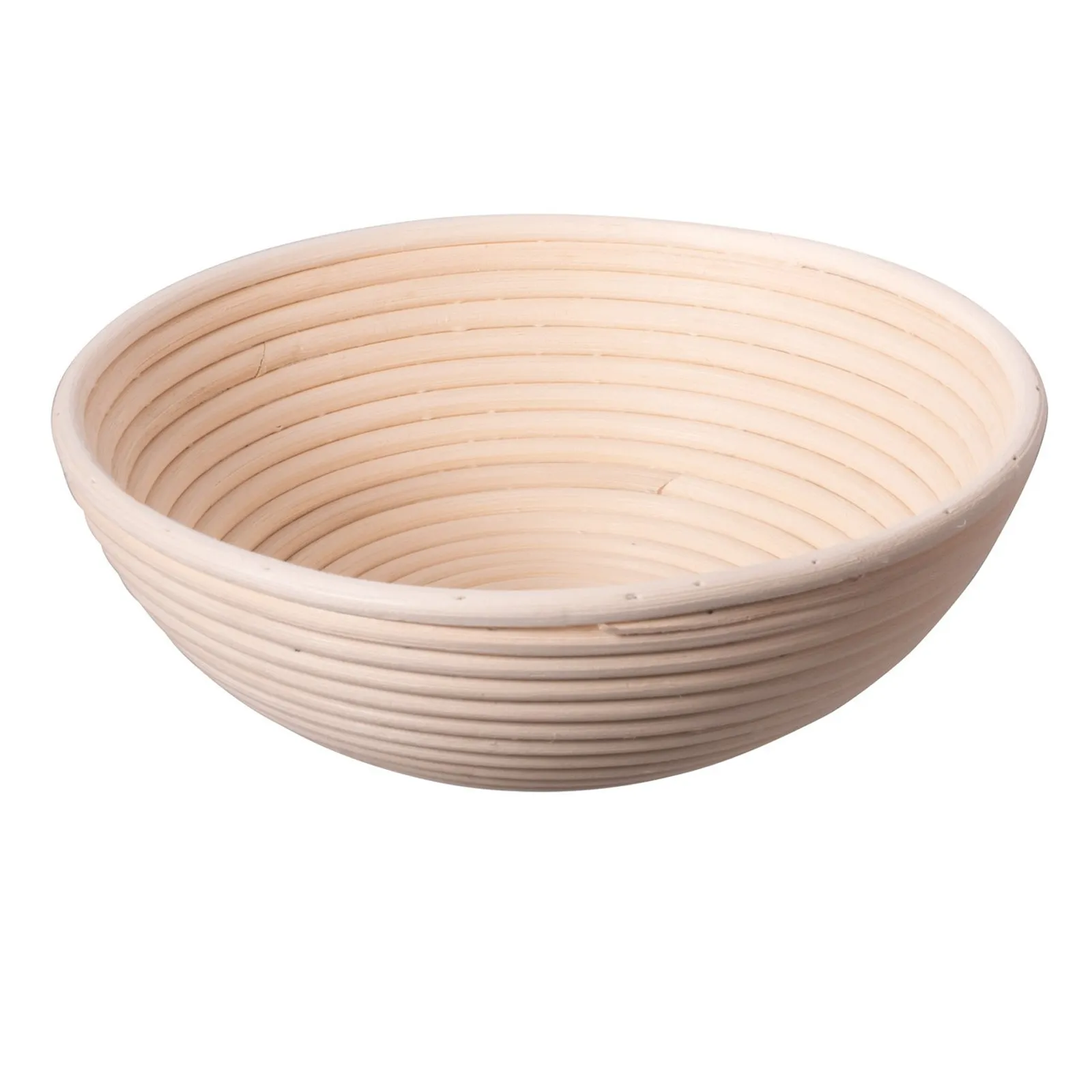 Bakemaster 40522 - Round Proving Basket, 25x8.5cm - Rattan