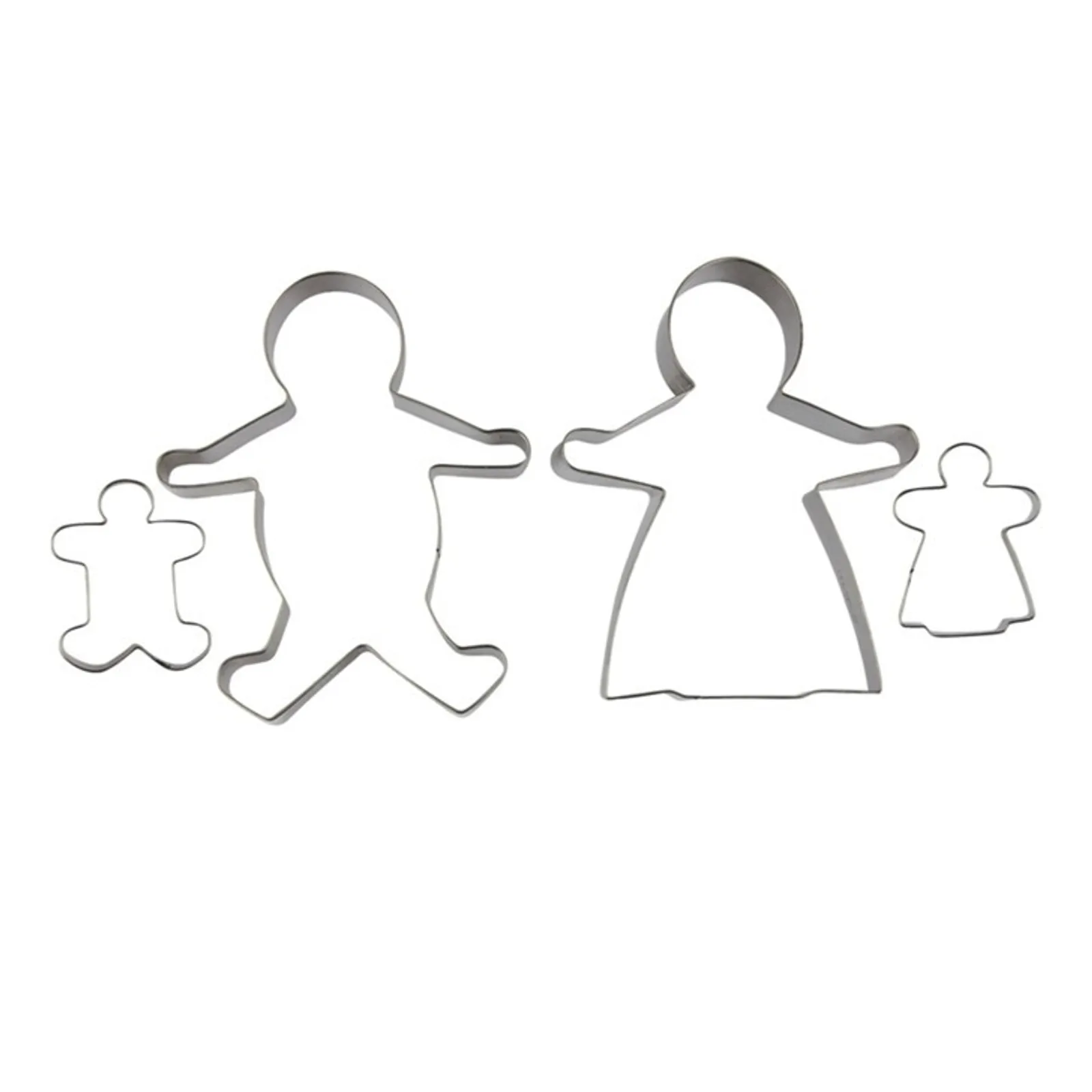 Avanti 16521 - Gingerbread Family Cookie Cutters - 4 Piece Set