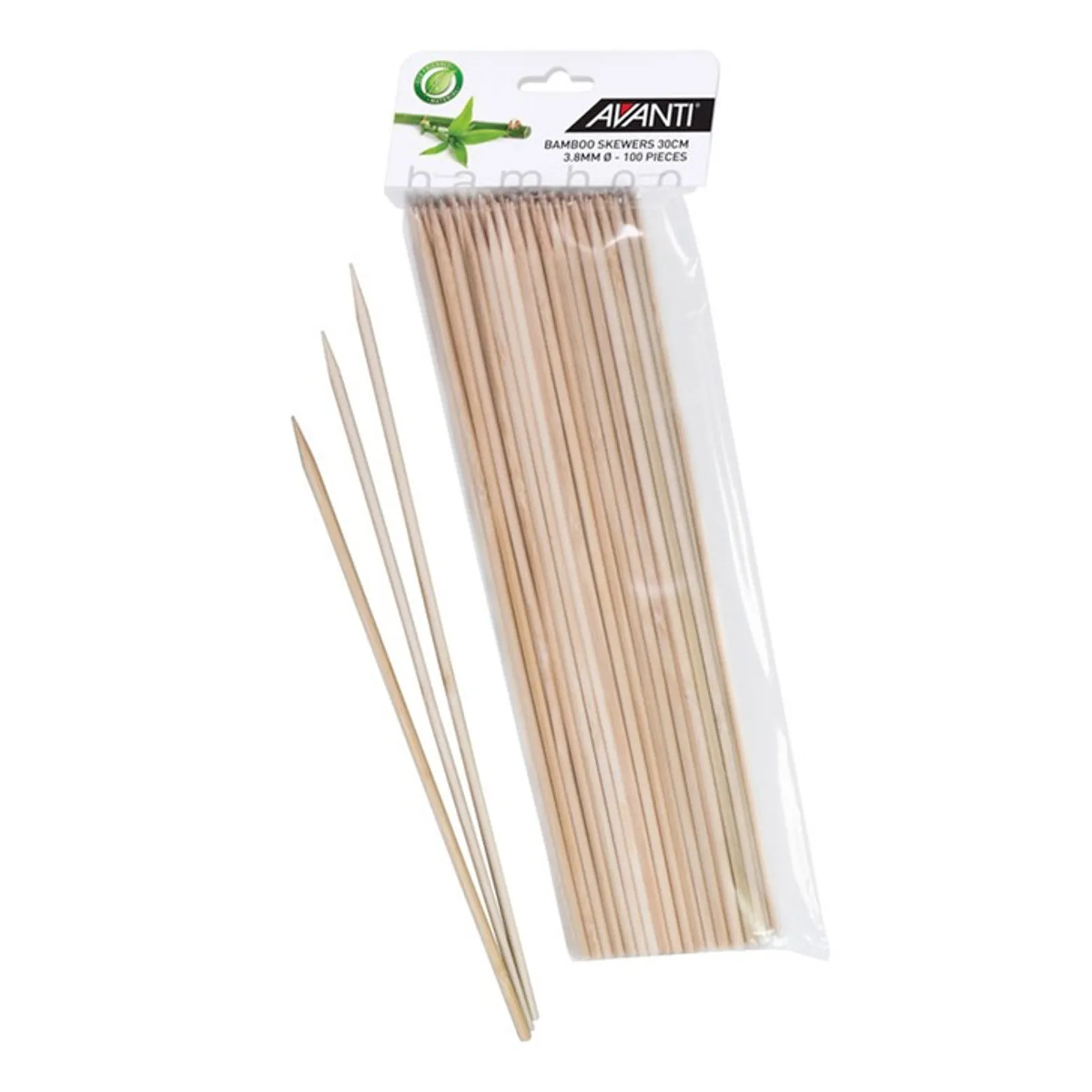 Avanti 16690 - Bamboo Skewers, 30cm - 100 Piece Pack
