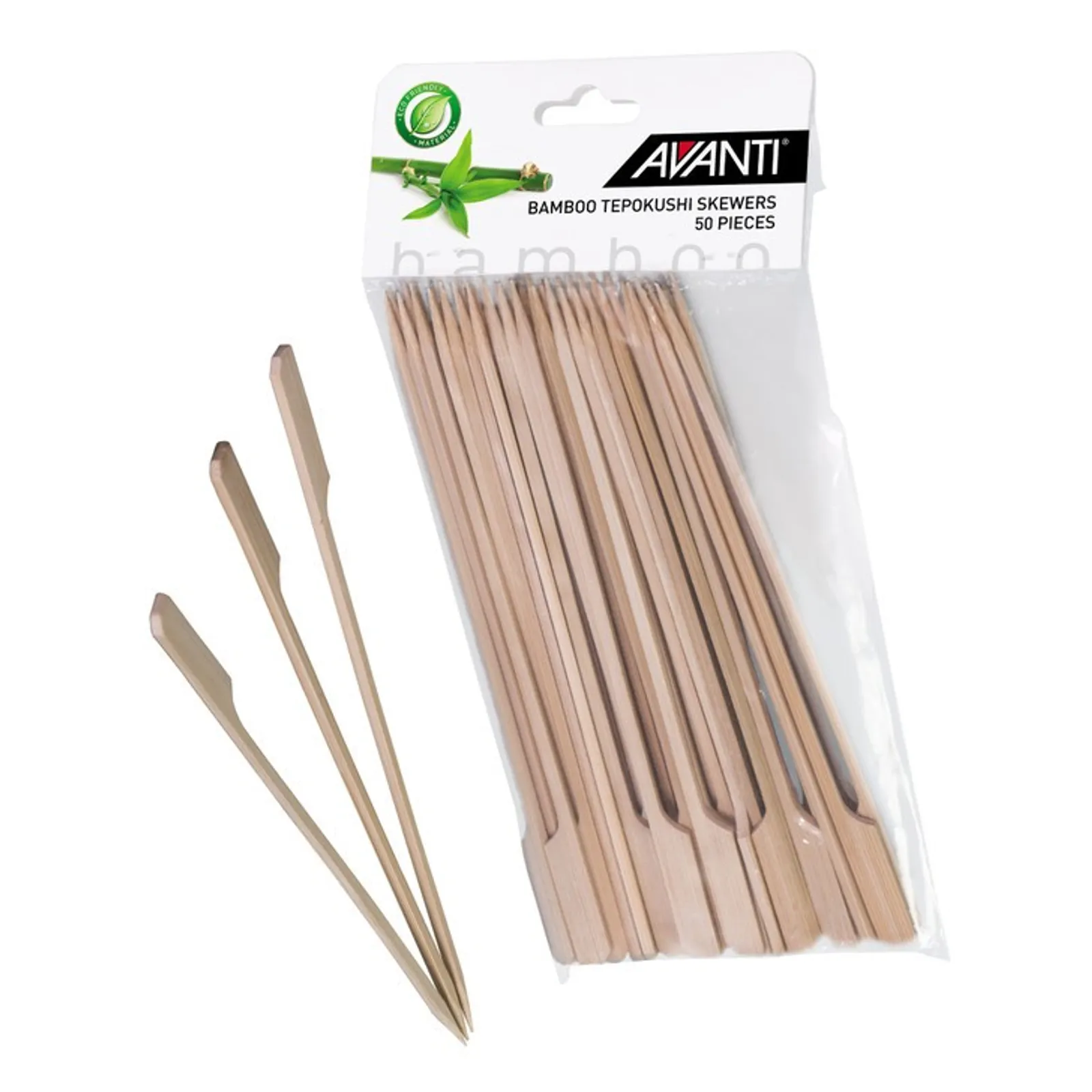 Avanti 16692 - Bamboo Tepokushi Skewers, 24cm - 50piece Pack