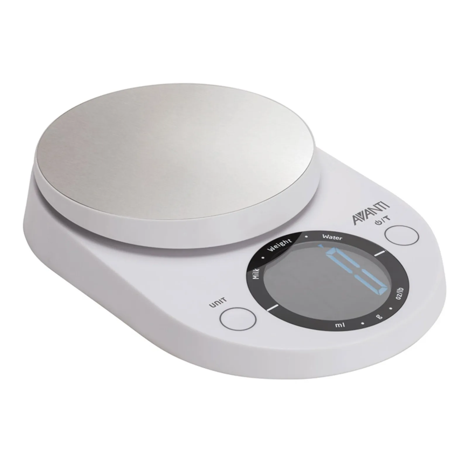 Avanti 16853 - Large Display Digital Kitchen Scale - White