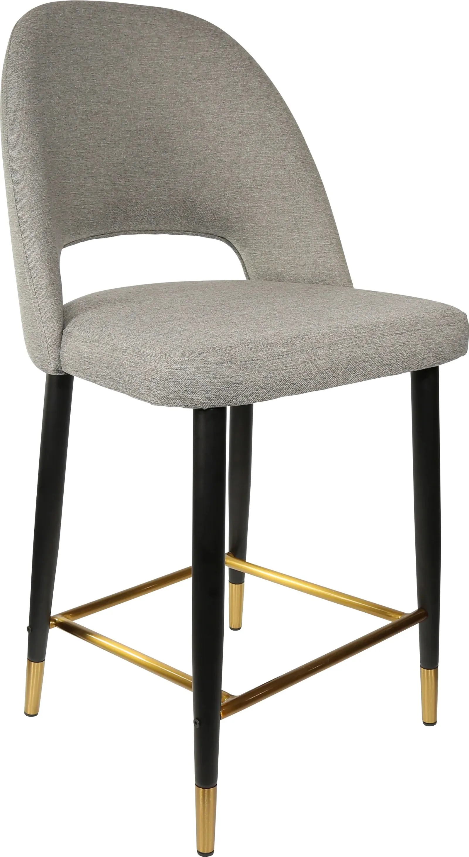 Durafurn Semifreddo Counter Stool with Black Metal 650h Legs