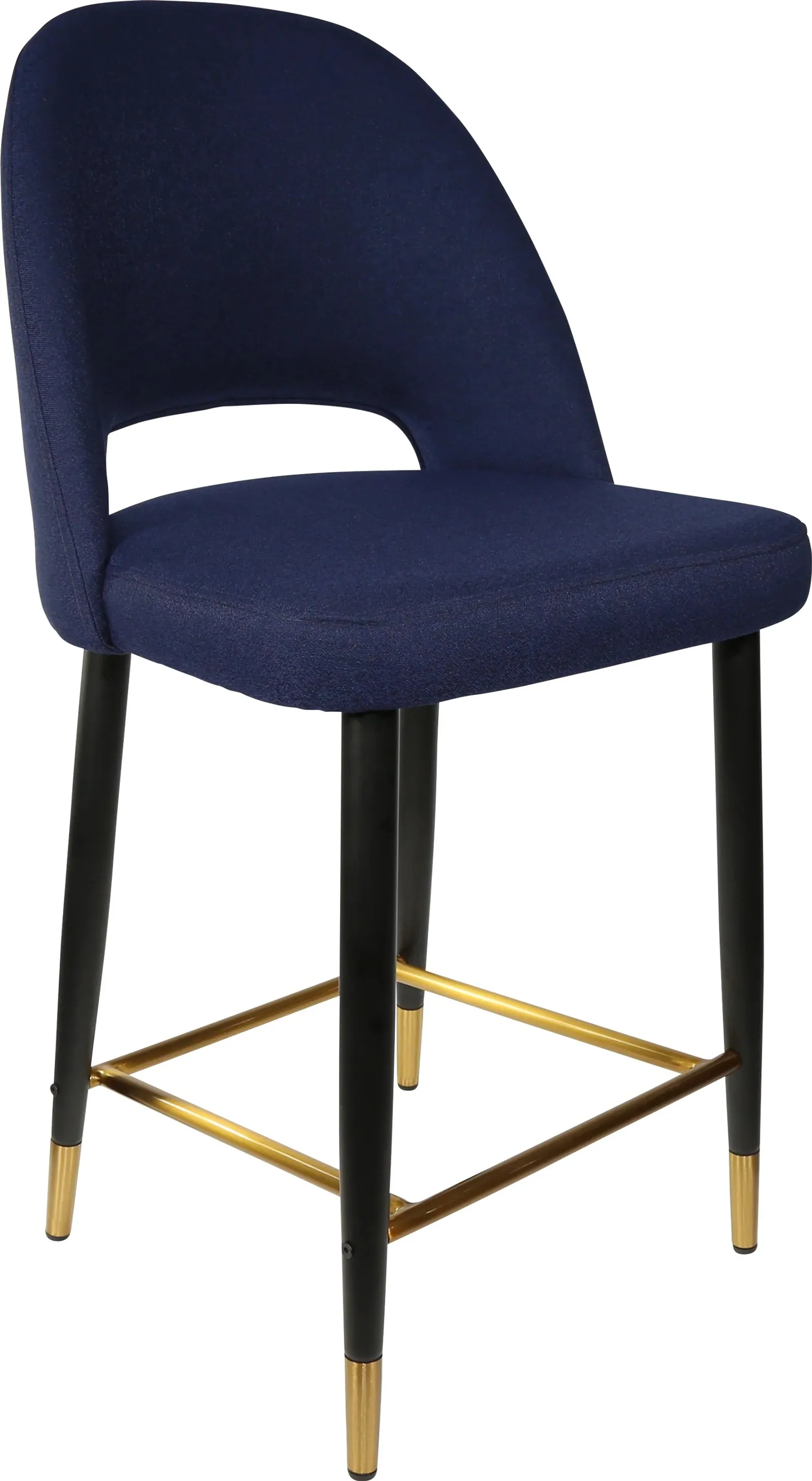 Durafurn Semifreddo Counter Stool with Black Metal 650h Legs