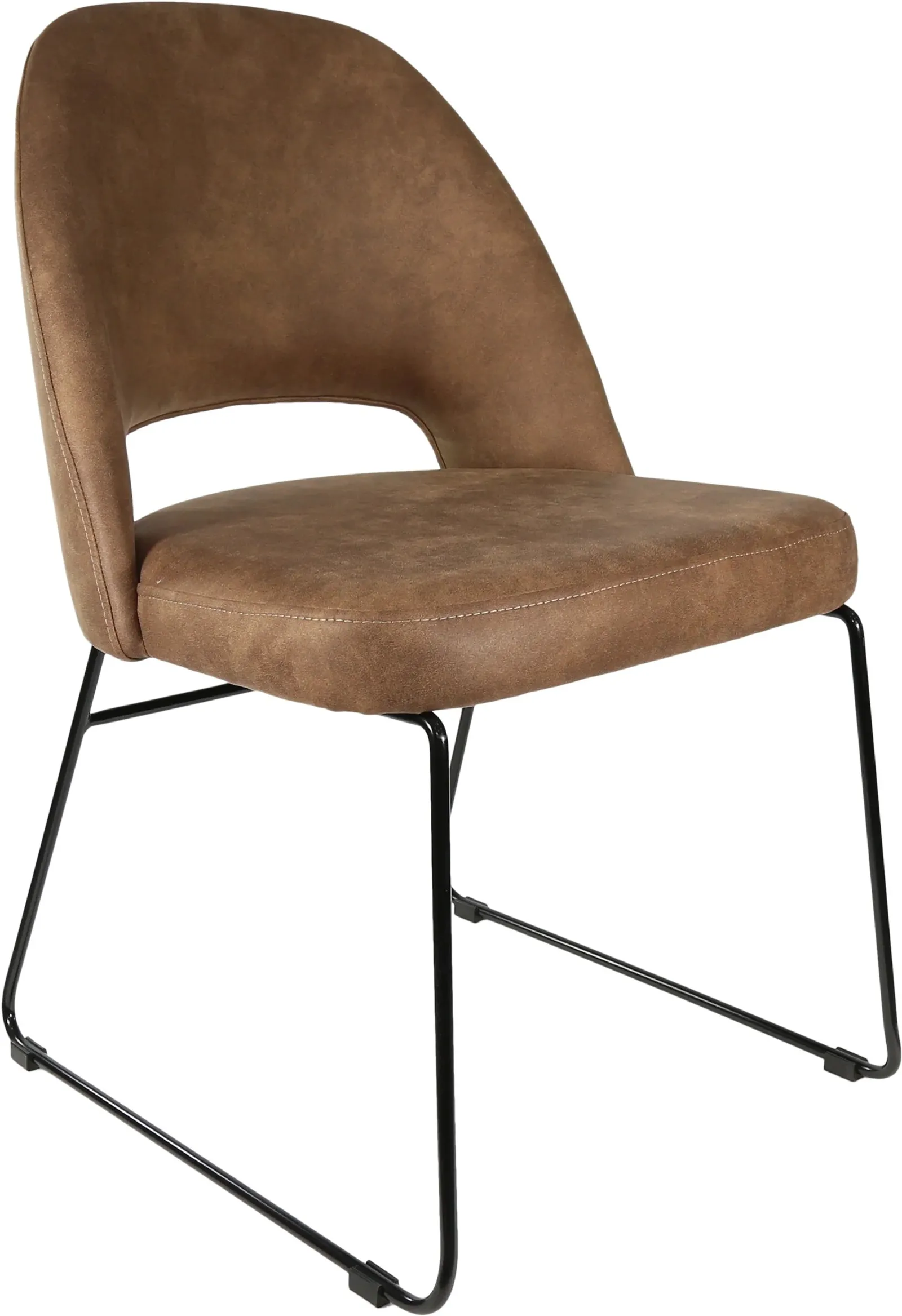 Durafurn Semifreddo Chair with Black Sled Base