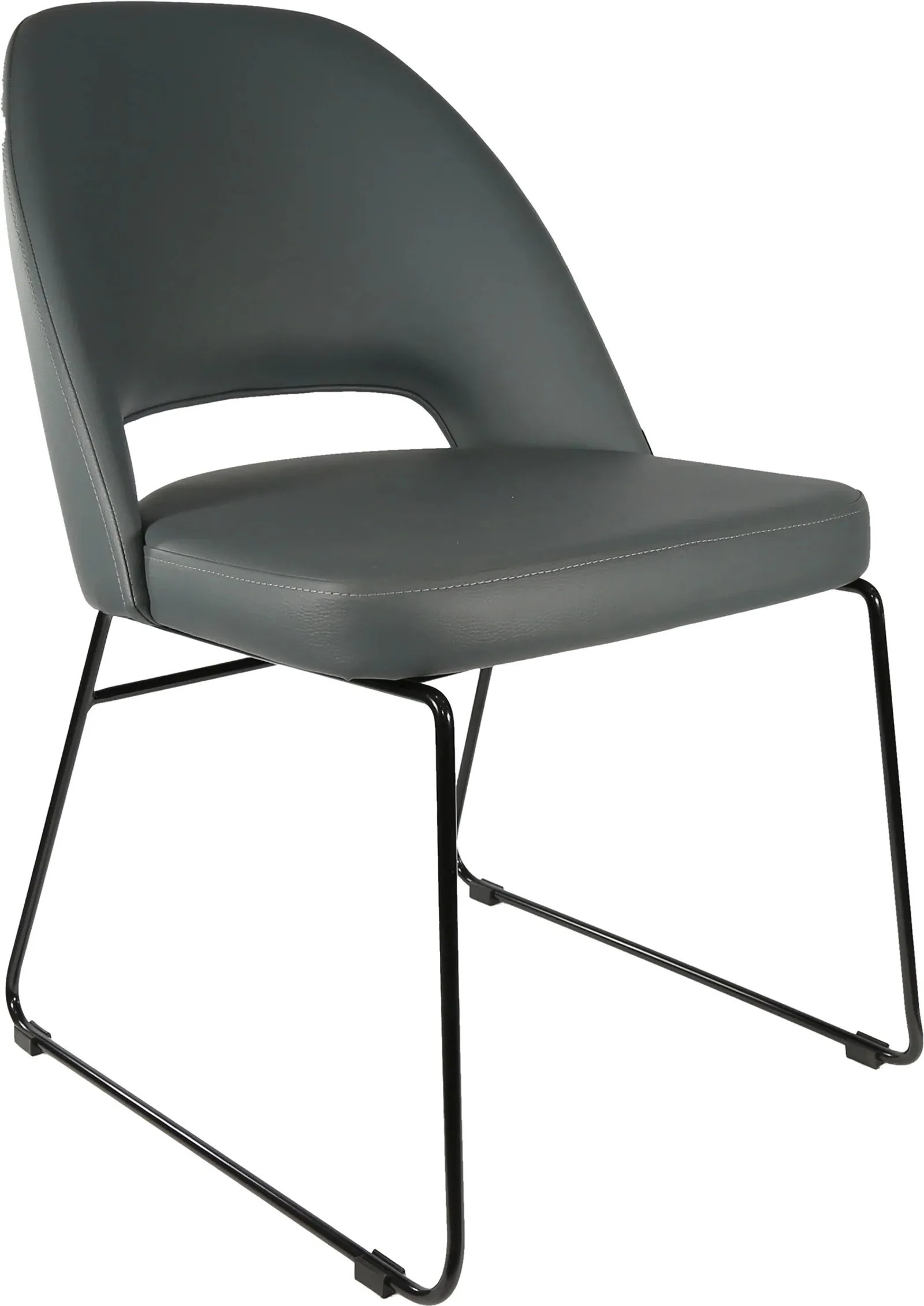 Durafurn Semifreddo Chair with Black Sled Base