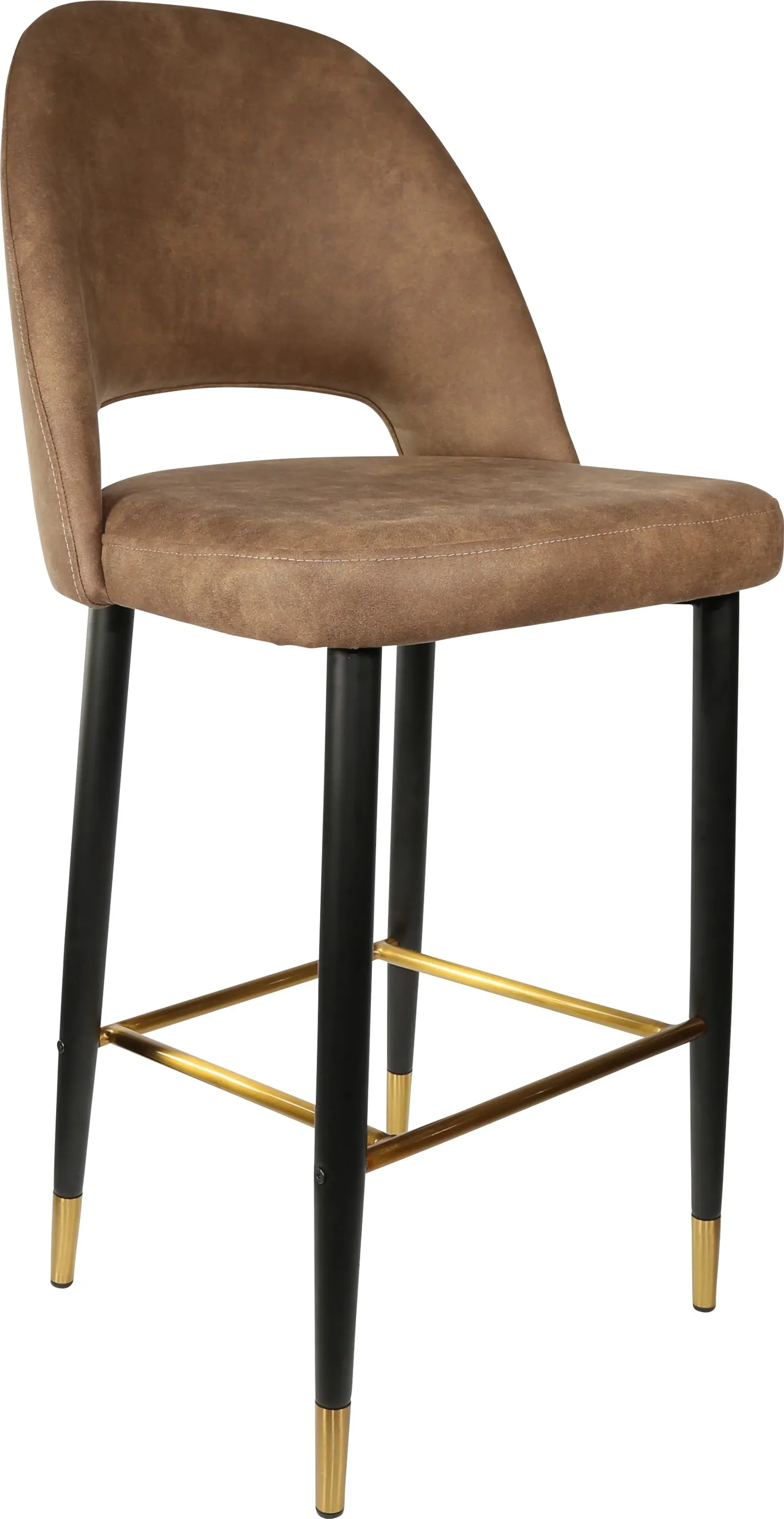 Durafurn Semifreddo Stool with Black Metal 750h Legs