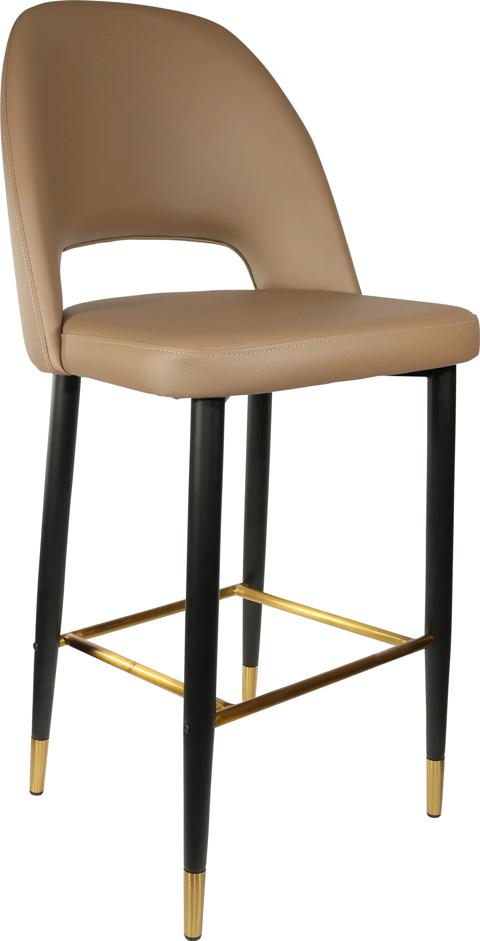 Durafurn Semifreddo Stool with Black Metal 750h Legs