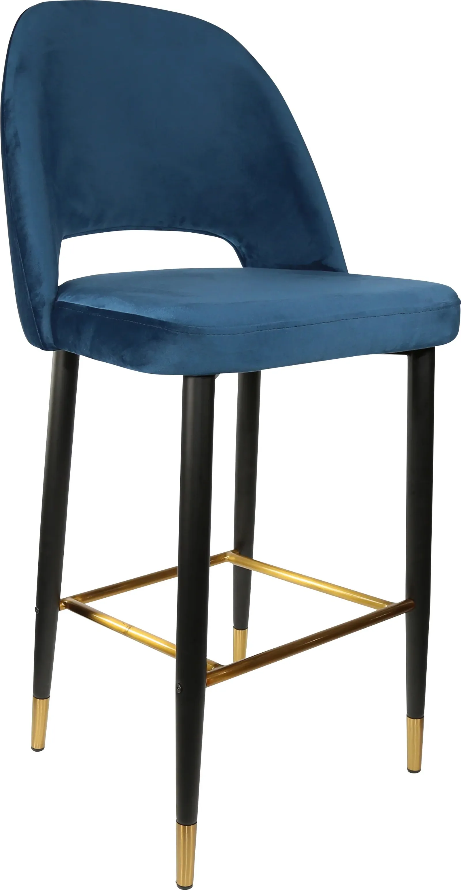 Durafurn Semifreddo Stool with Black Metal 750h Legs