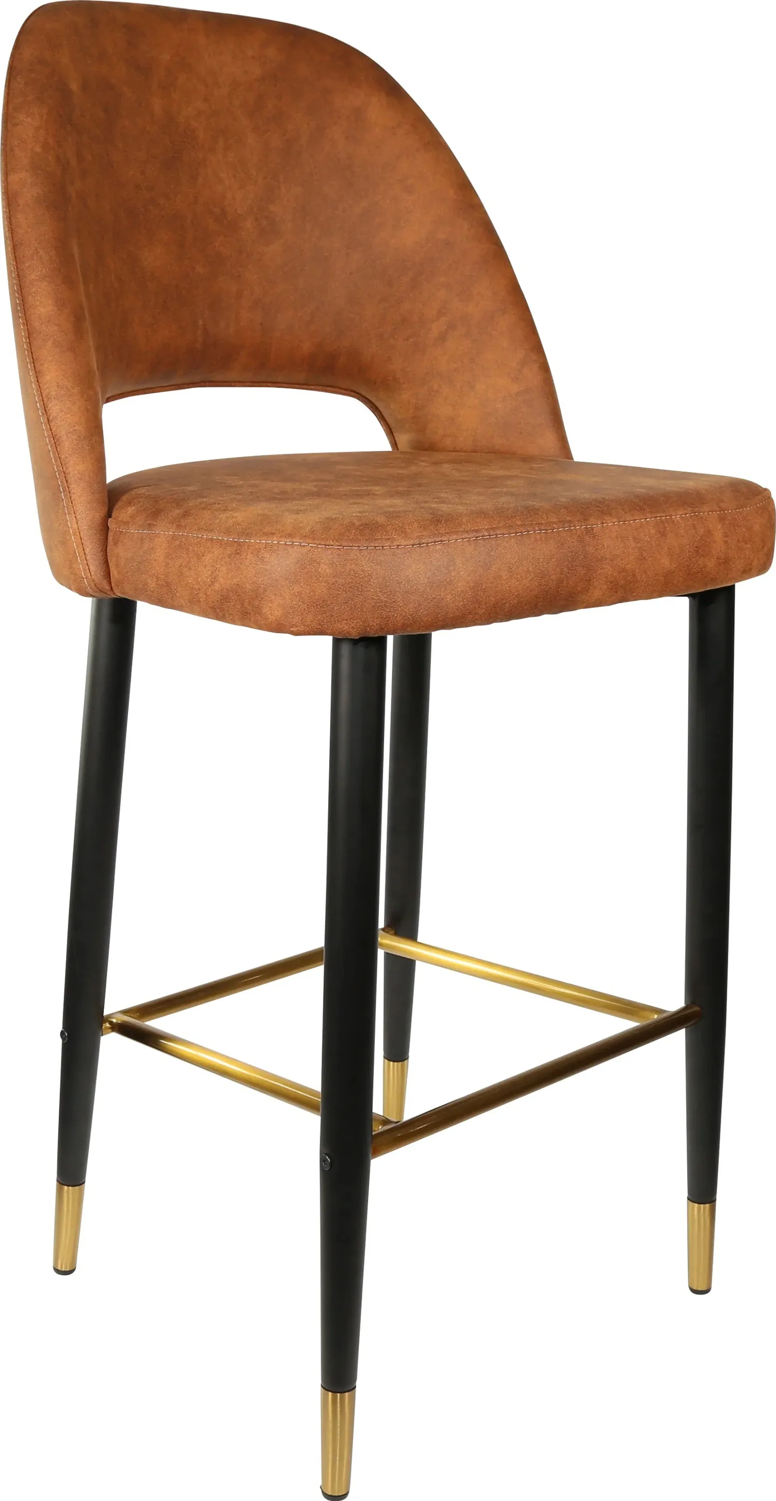 Durafurn Semifreddo Stool with Black Metal 750h Legs