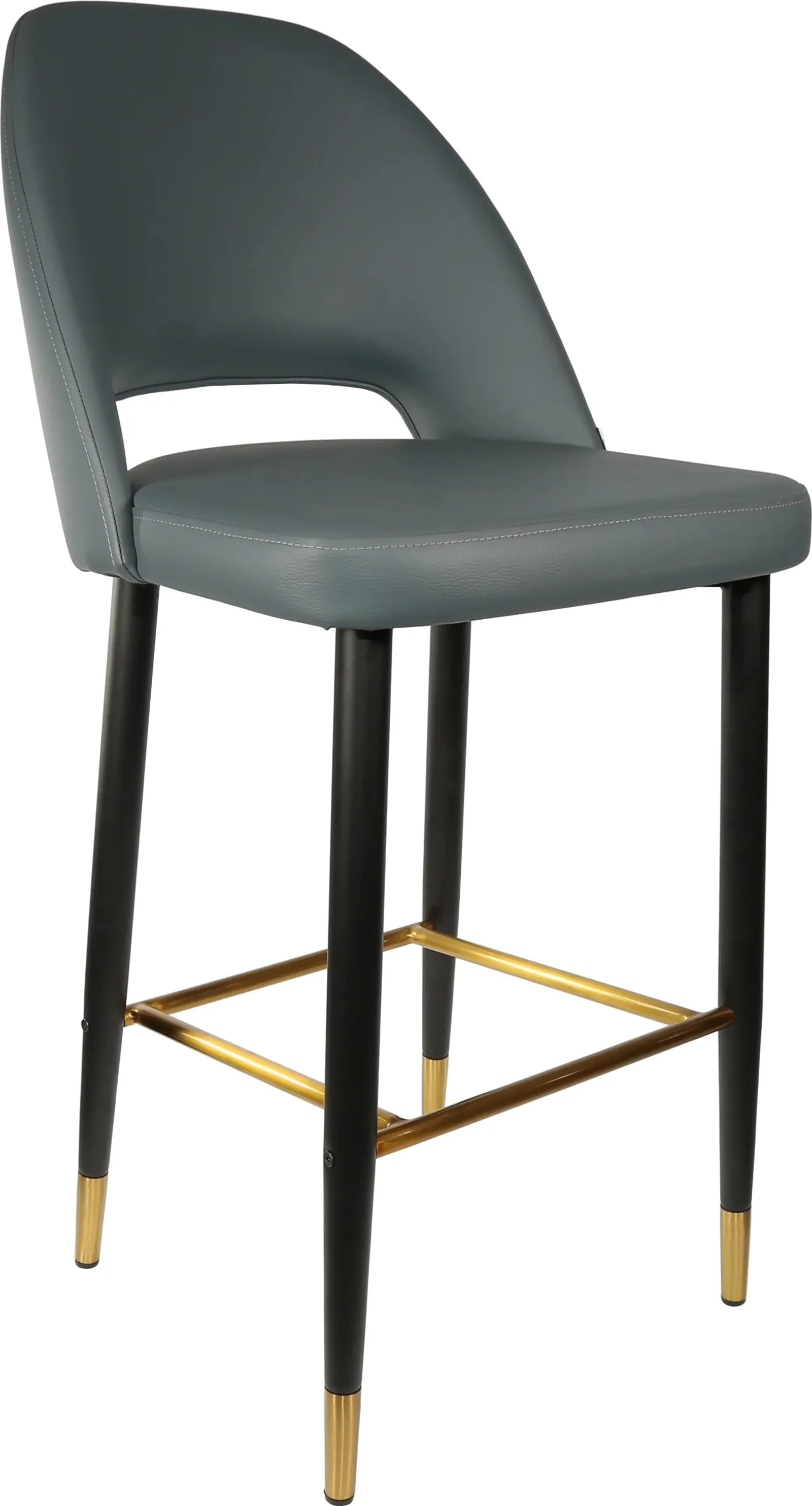 Durafurn Semifreddo Stool with Black Metal 750h Legs