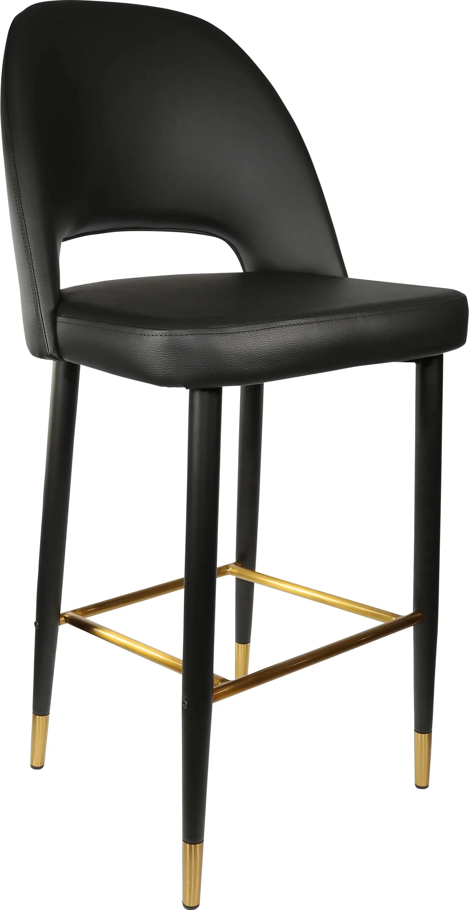 Durafurn Semifreddo Stool with Black Metal 750h Legs