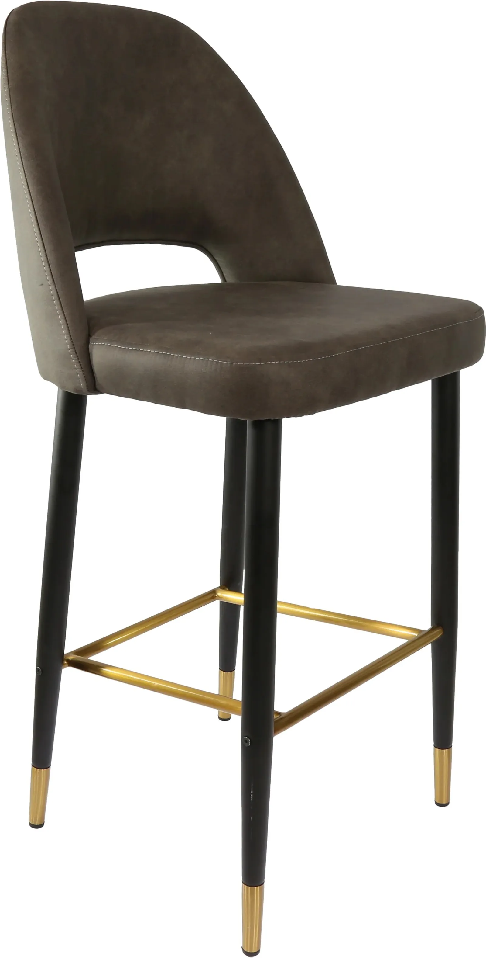 Durafurn Semifreddo Stool with Black Metal 750h Legs