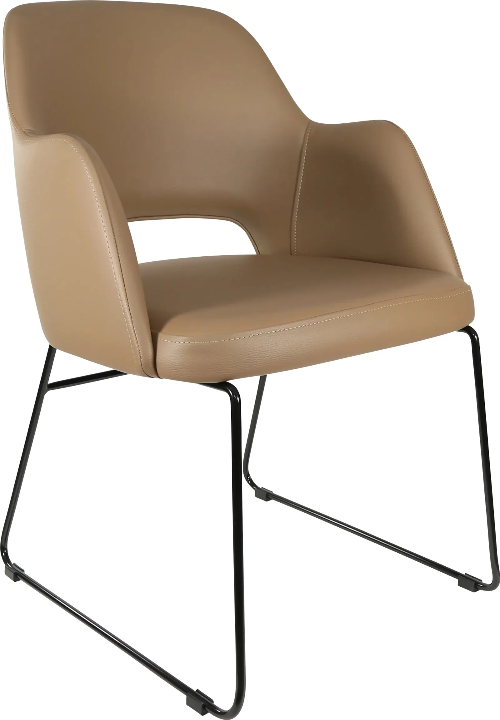 Durafurn Sorbet Chair with Black Sled Base
