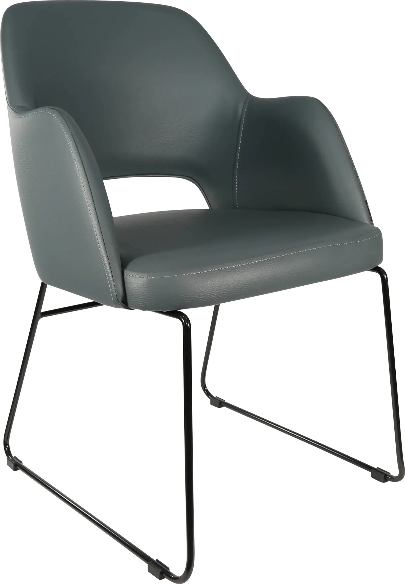 Durafurn Sorbet Chair with Black Sled Base
