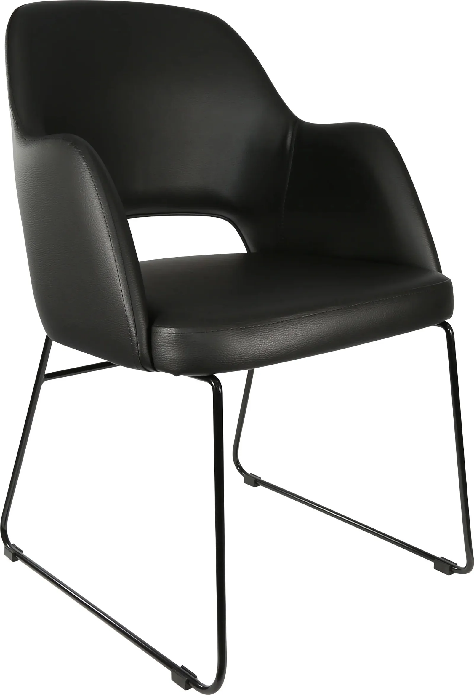 Durafurn Sorbet Chair with Black Sled Base