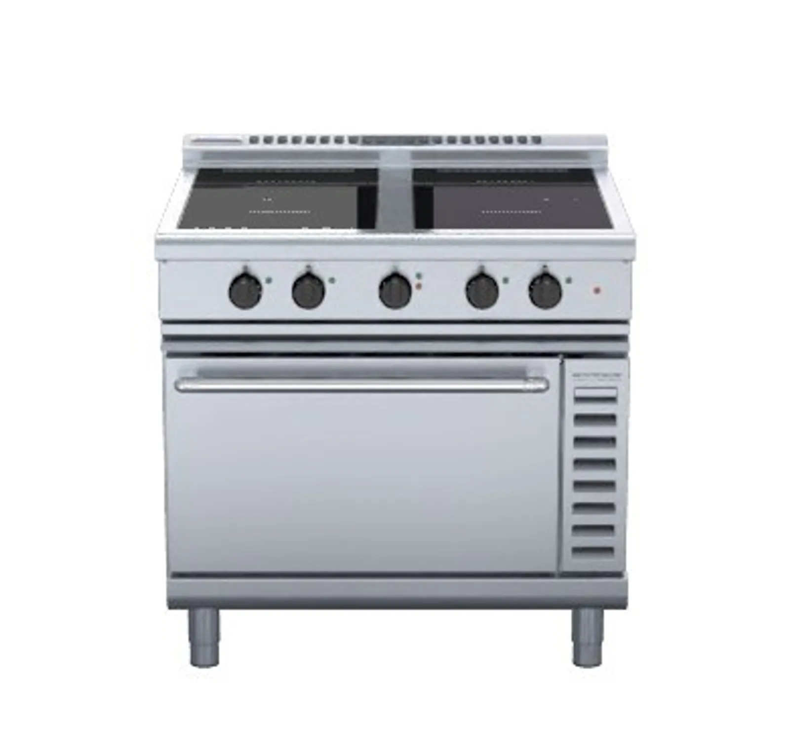 Waldorf 800 Series INL8410ECR3 - 900mm Induction Range Convection Oven Low Back Version