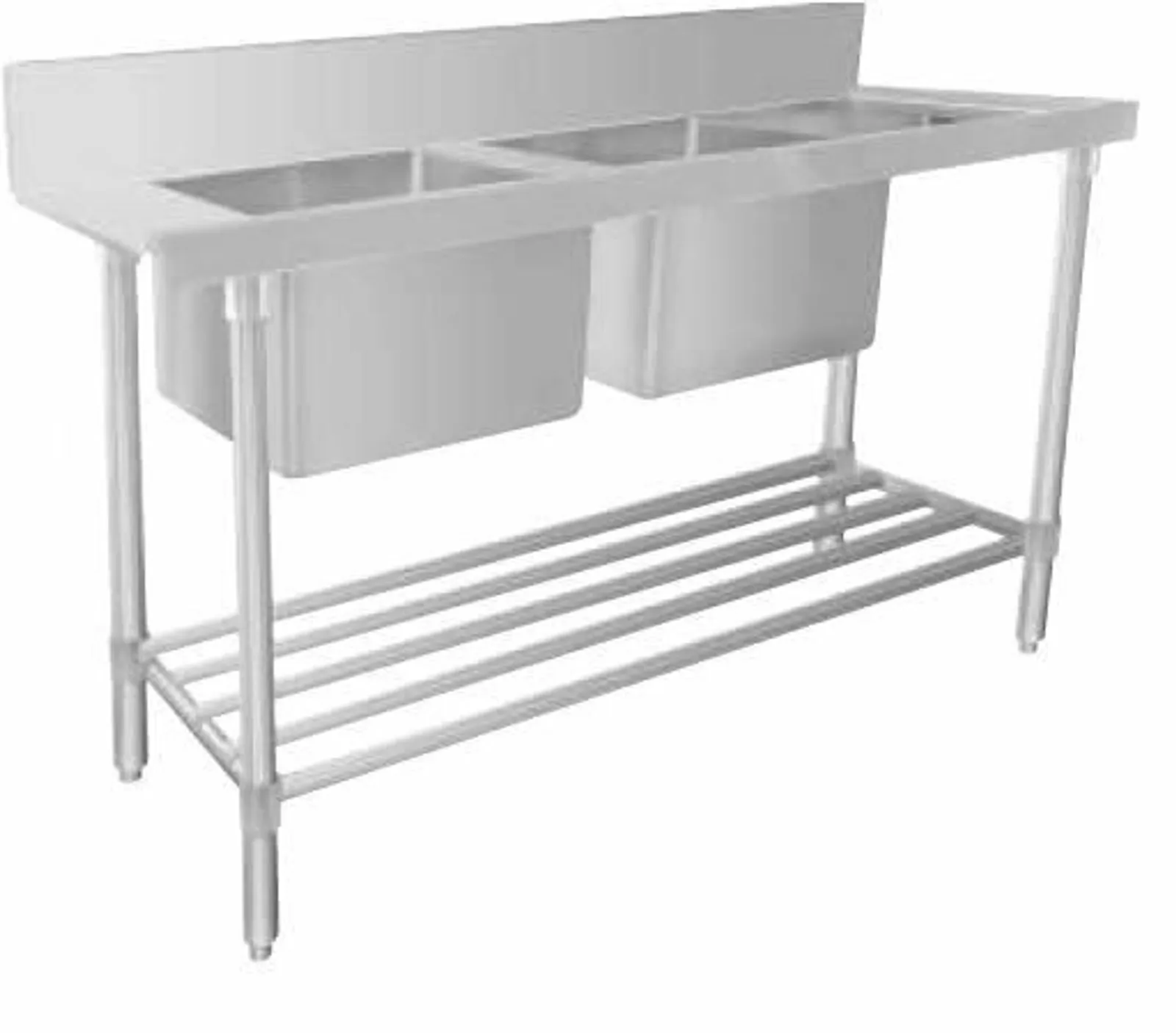 Mixrite WSS26165R - Stainless Steel Dishwasher Double Inlet Sink