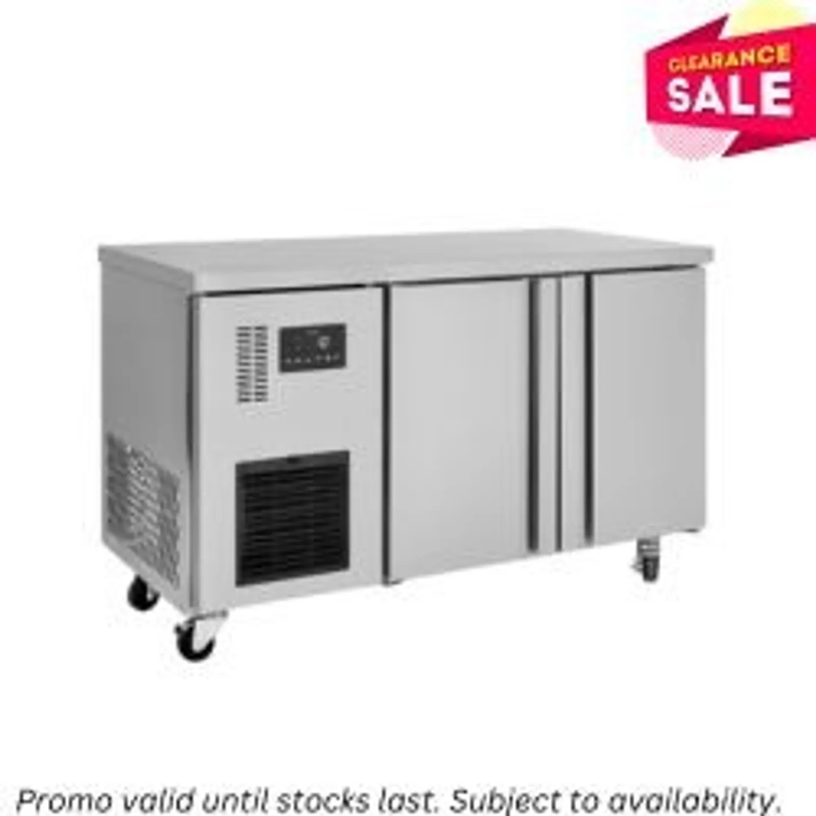 Williams LTU2SS Topaz - 2 Door Underbench Freezer 255L  - Aged Stock (2)