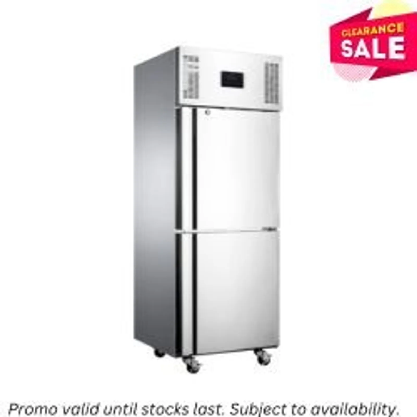 Williams HT1SS Topaz - 2 Split Solid Door Upright Fridge - Aged Stock (2)